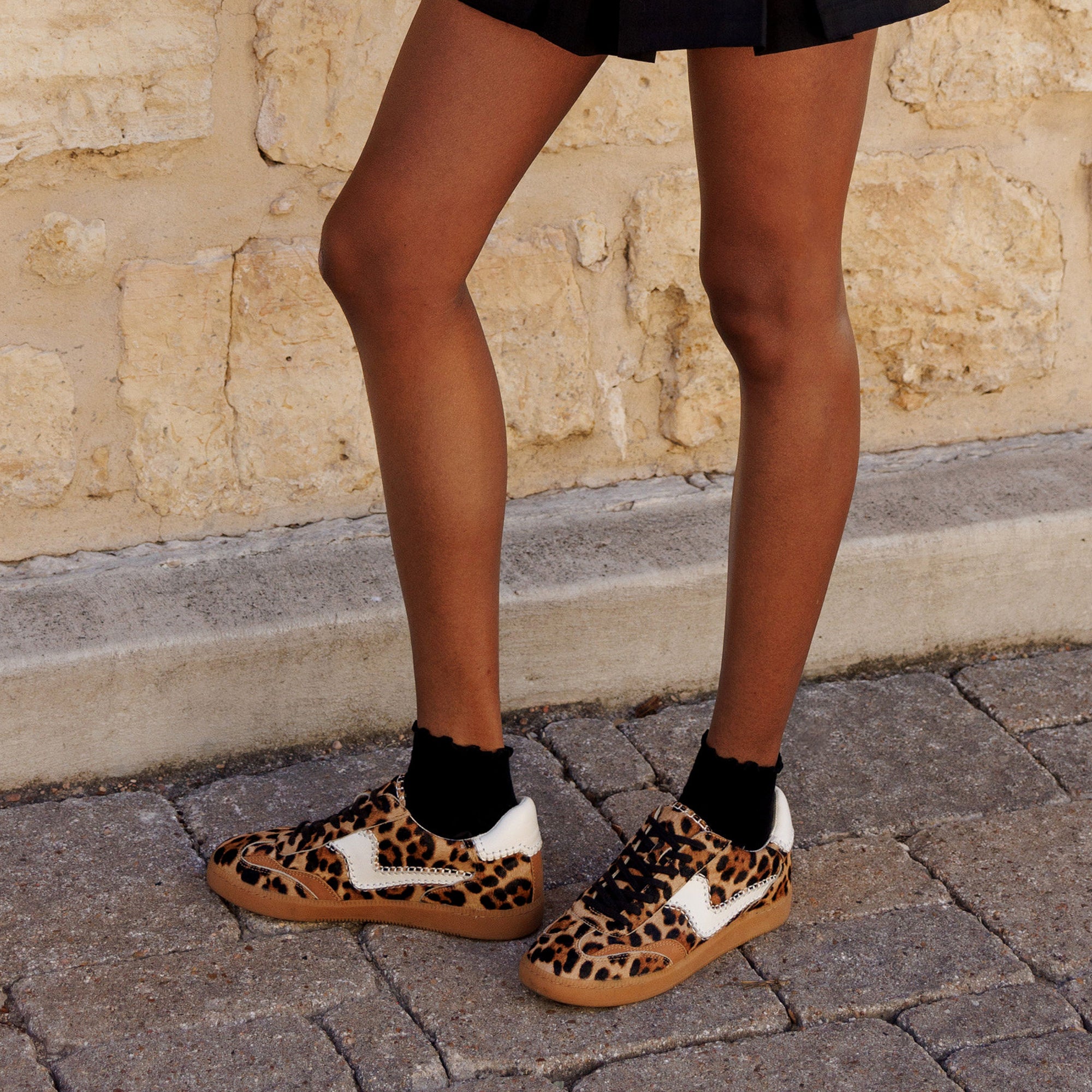 NOTICE STITCH SNEAKERS DK LEOPARD CALF HAIR - Image 14