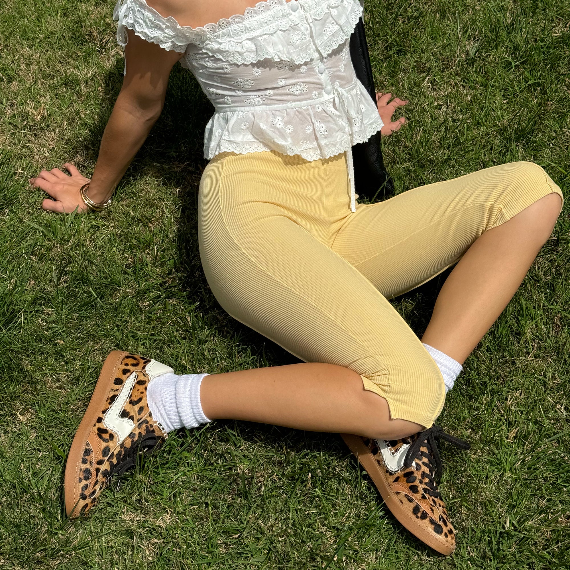 NOTICE STITCH SNEAKERS DK LEOPARD CALF HAIR - Image 12