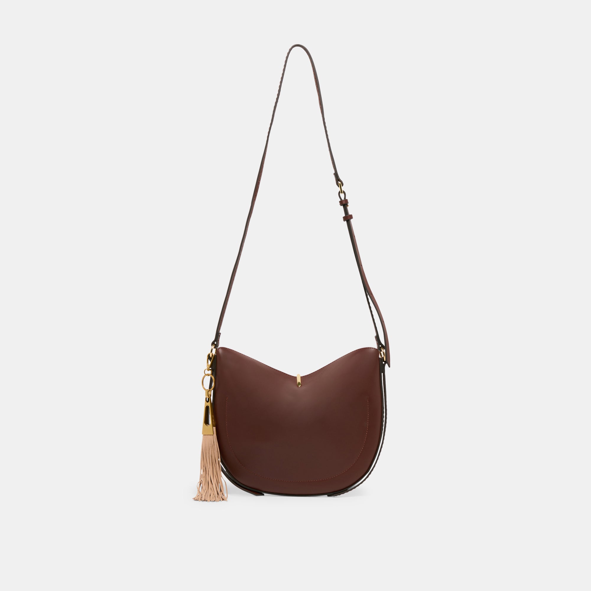 FRINGE TASSEL BAG CHARM CAMEL - Image 3