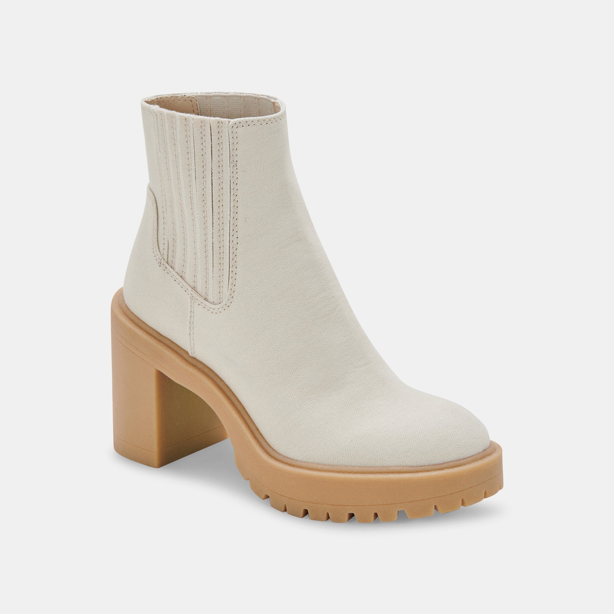 CASTER BOOTIES SANDSTONE CANVAS - re:vita - Image 2