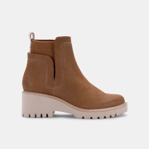 HUEY BOOTIES WHISKEY NUBUCK - re:vita