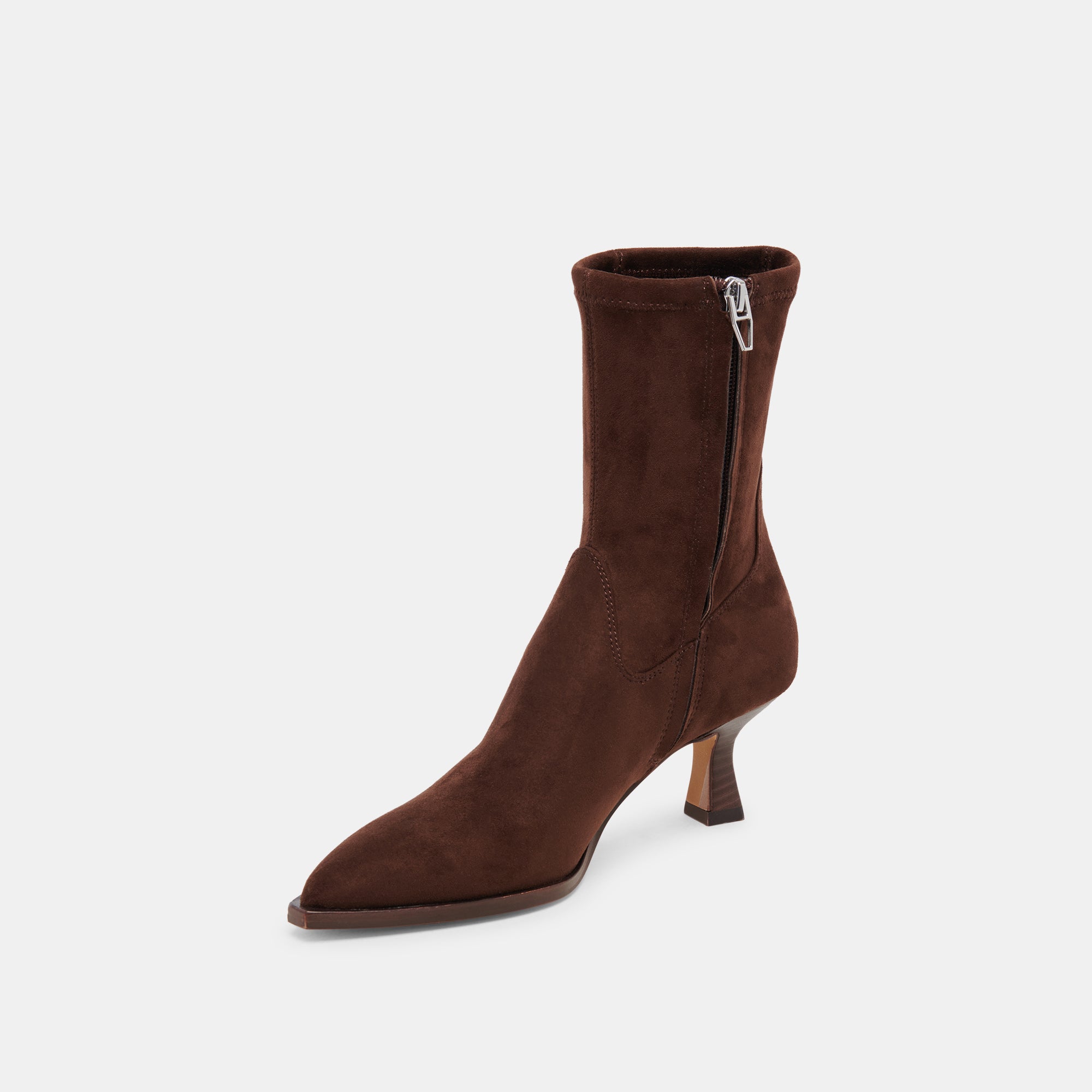 ARYA WIDE CALF BOOTS DK BROWN STELLA SUEDE - Image 4