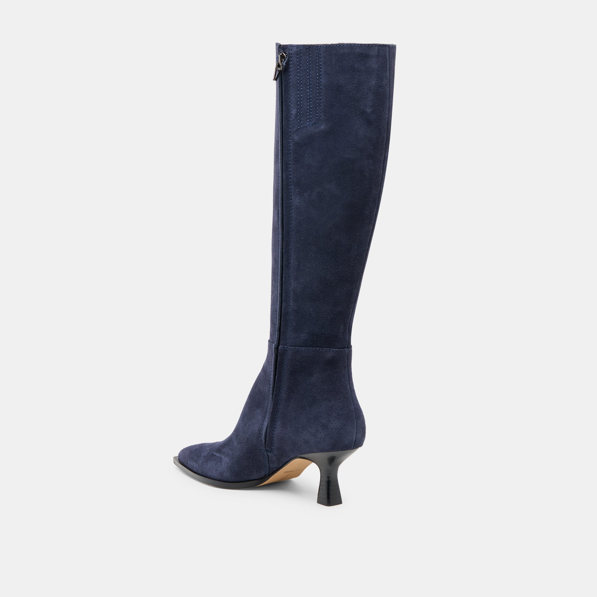 AUGGIE WIDE CALF BOOTS NAVY SUEDE - Image 5