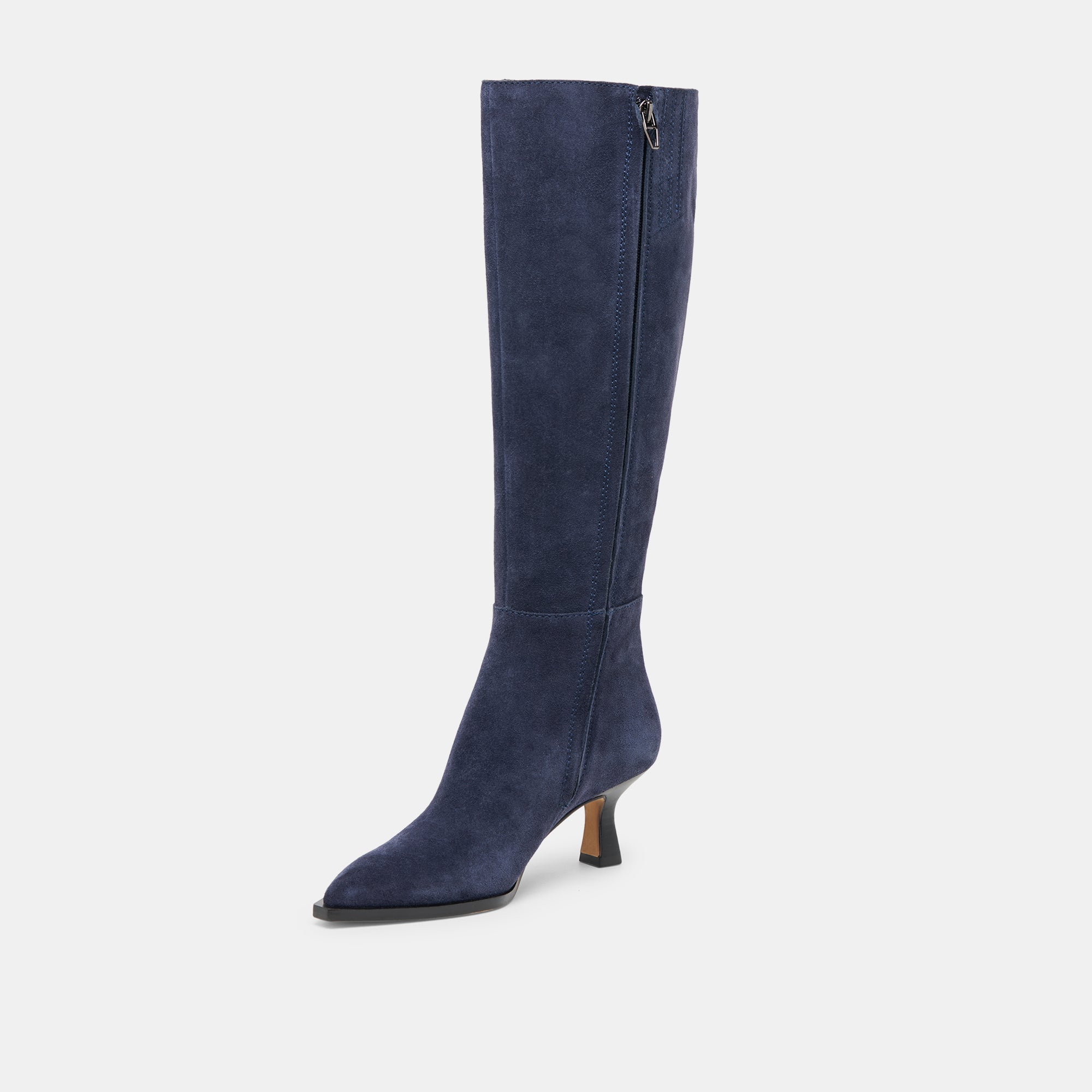 AUGGIE WIDE CALF BOOTS NAVY SUEDE - Image 4