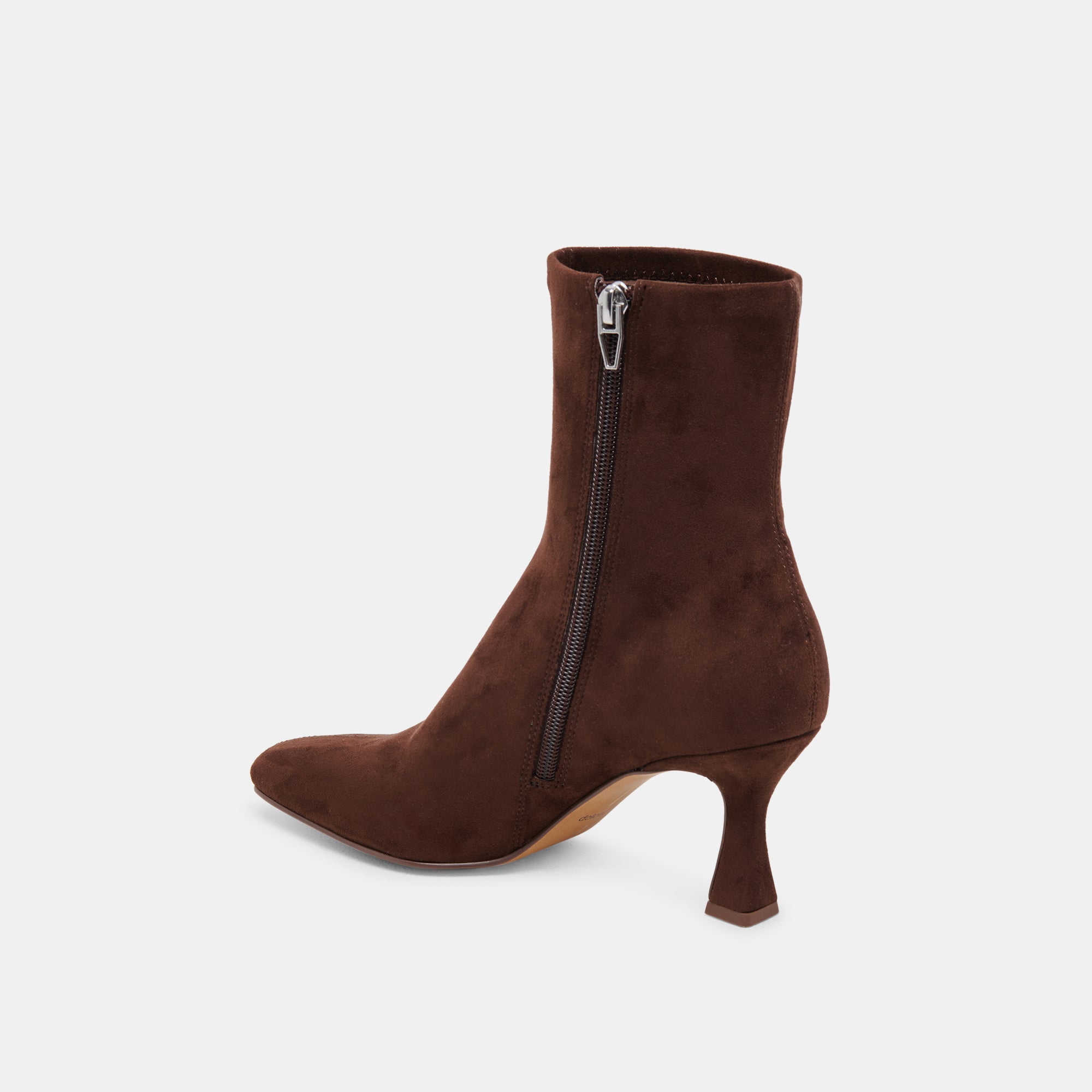 GLAMOR WIDE CALF BOOTS DK BROWN STELLA SUEDE - Image 5