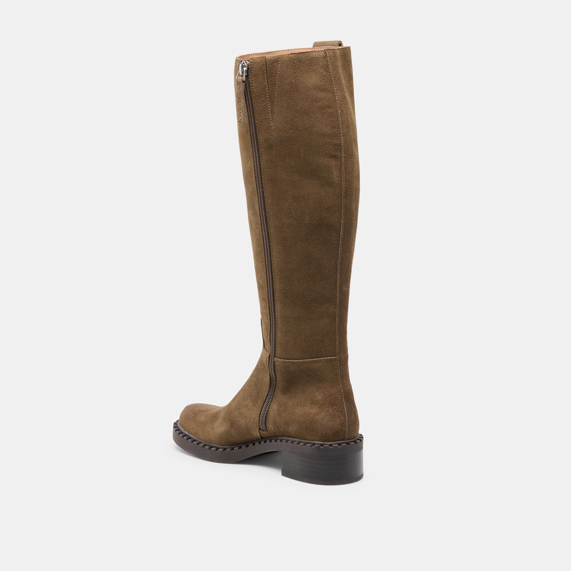 GLORY H2O WIDE CALF BOOTS OLIVE SUEDE - Image 7