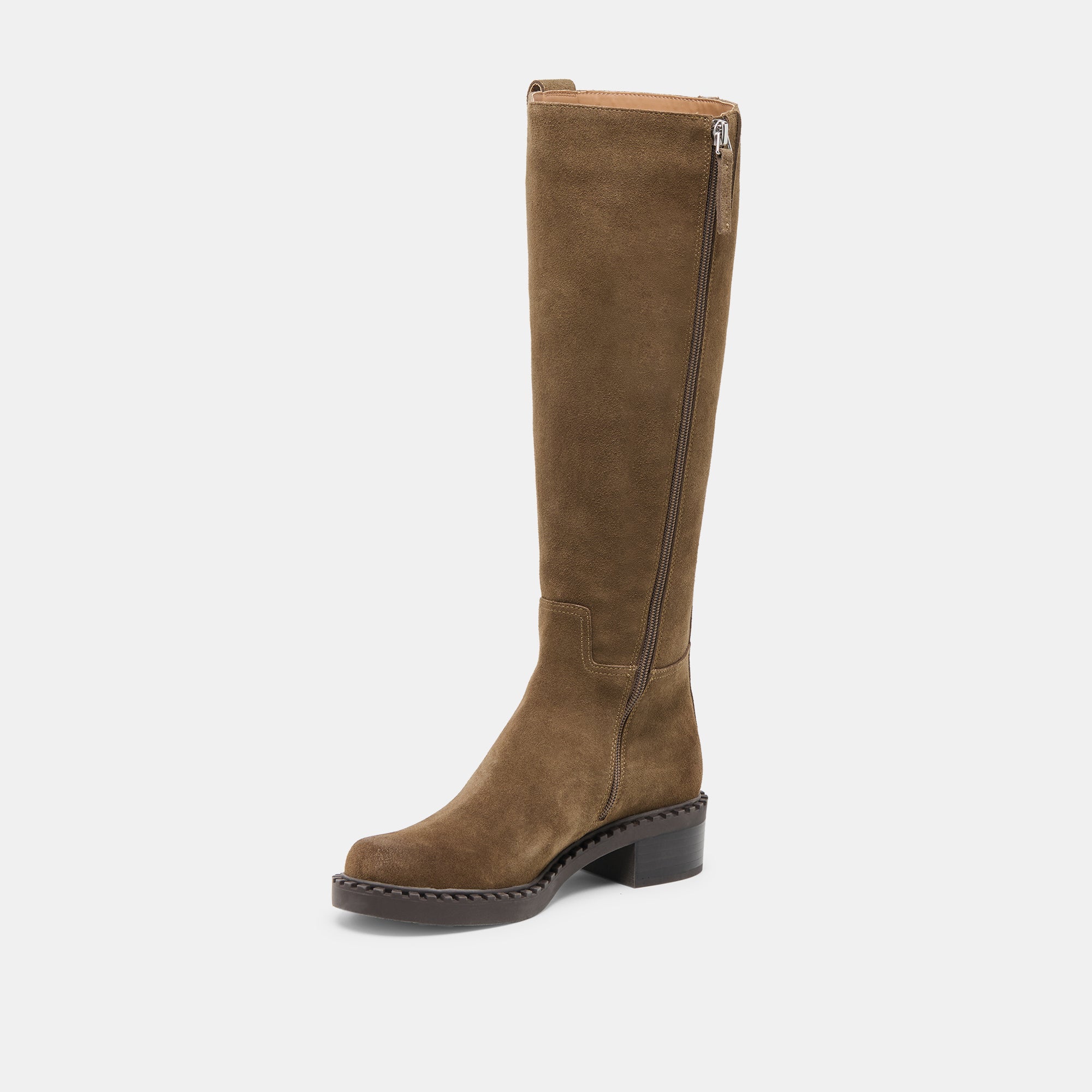 GLORY H2O WIDE CALF BOOTS OLIVE SUEDE - Image 6