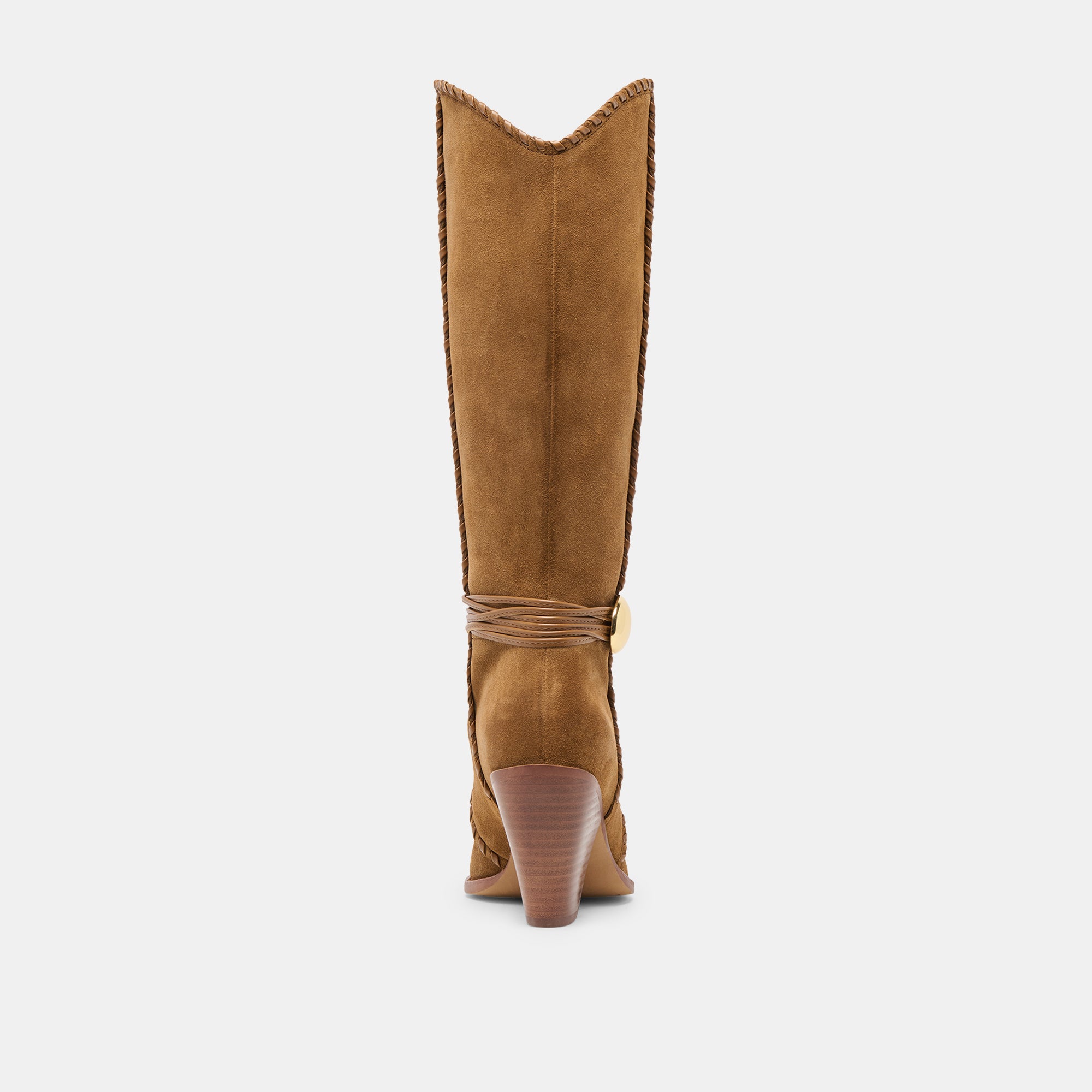JODY WIDE CALF BOOTS LT BROWN SUEDE - Image 9