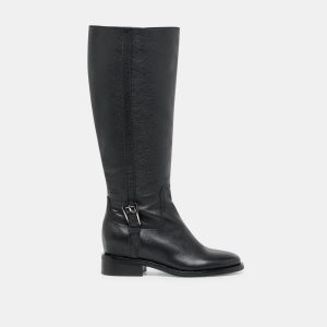 KILIAN H2O WIDE CALF BOOTS BLACK LEATHER