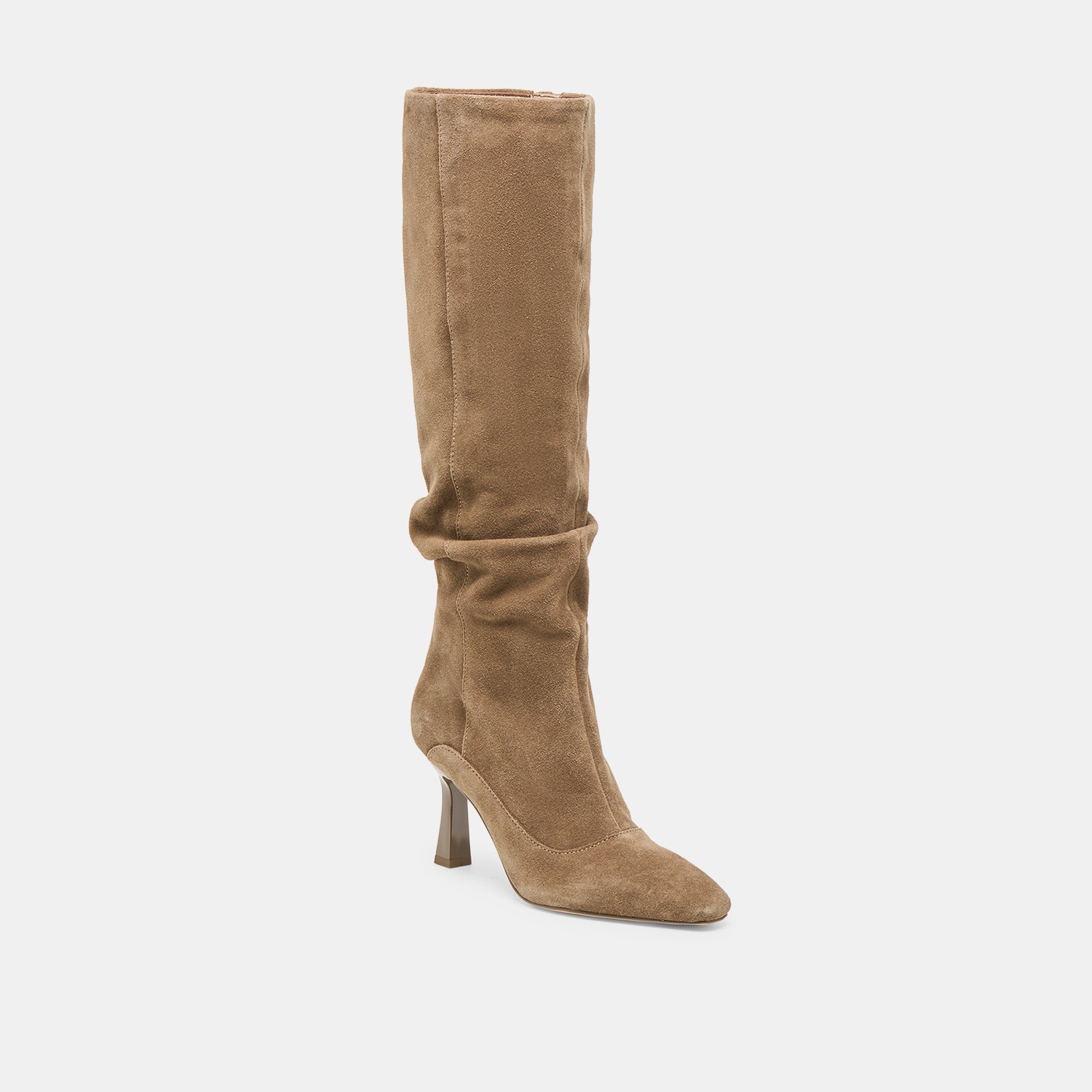 LOUSA WIDE CALF BOOTS OLIVE SUEDE - Image 2