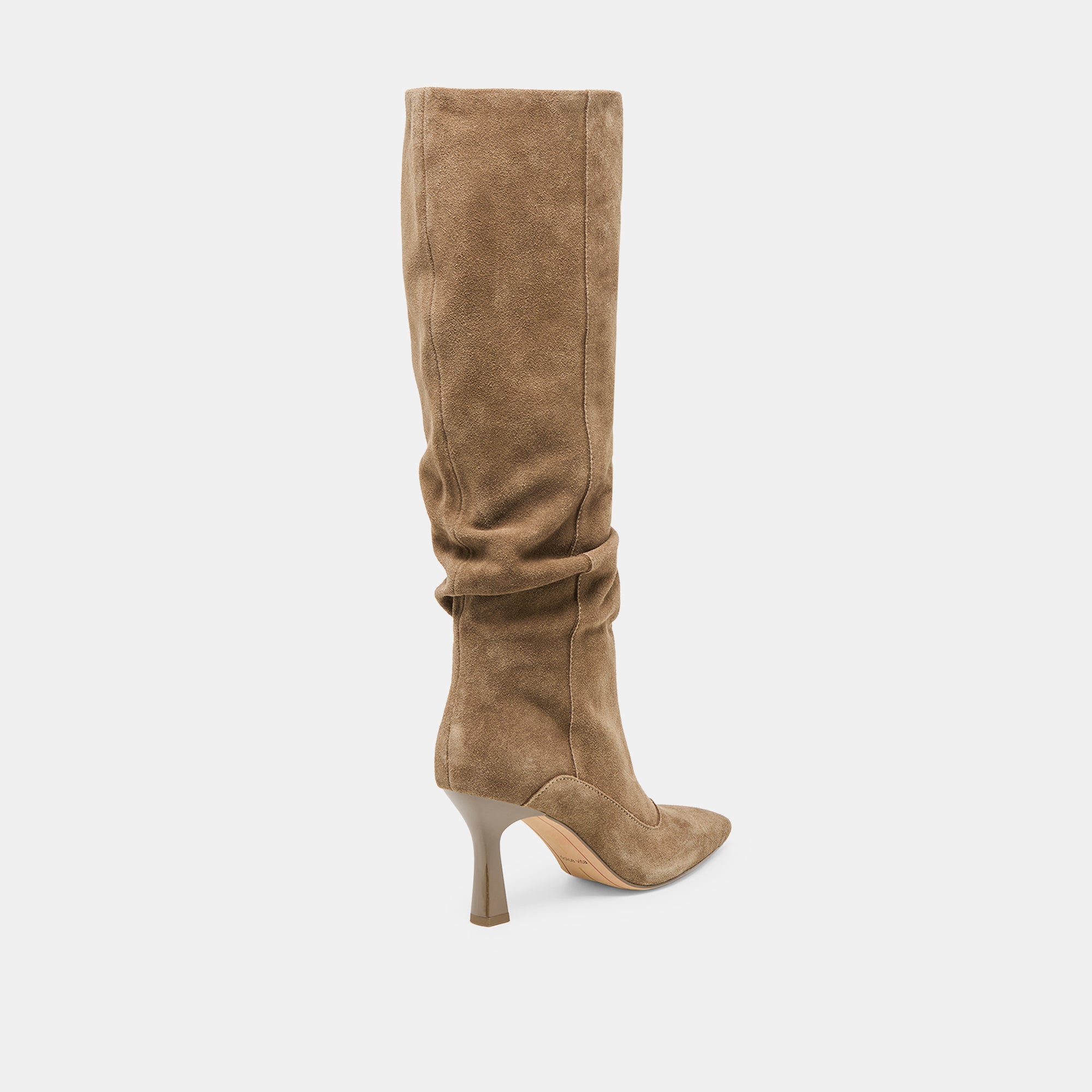 LOUSA WIDE CALF BOOTS OLIVE SUEDE - Image 3