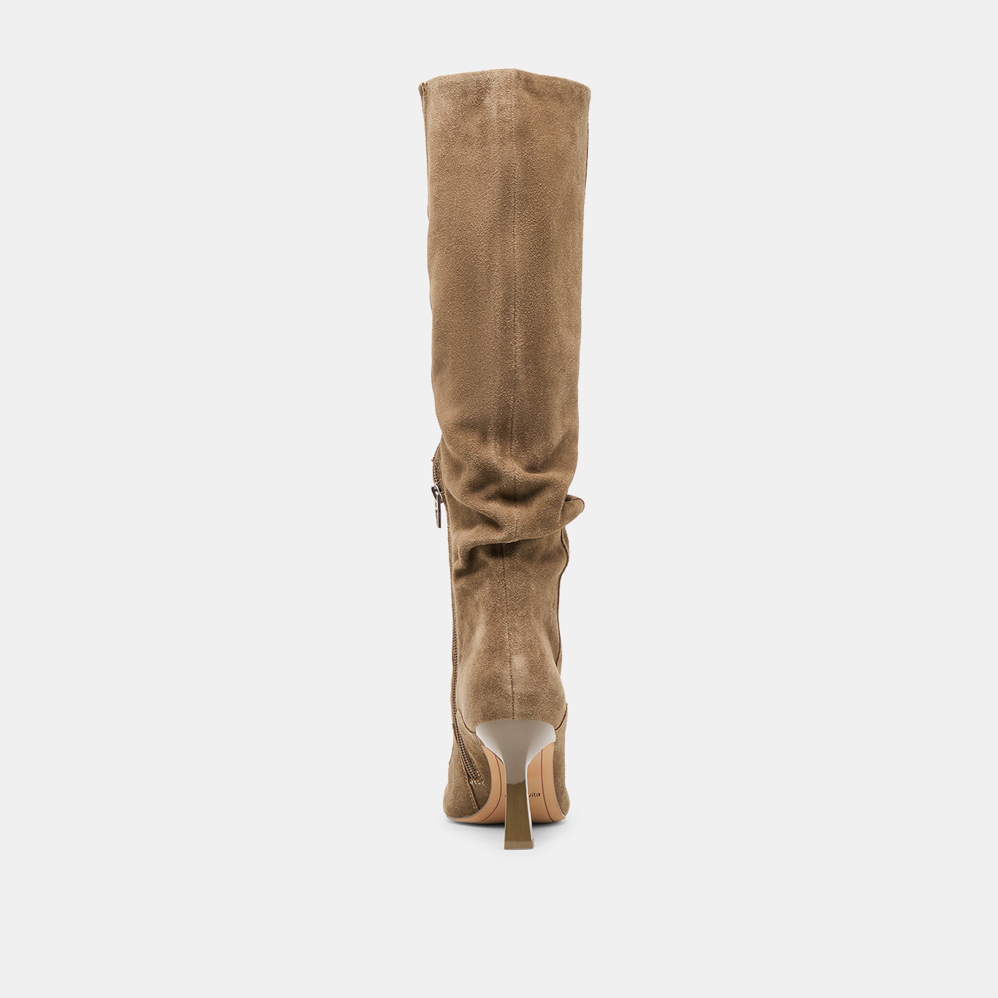 LOUSA WIDE CALF BOOTS OLIVE SUEDE - Image 7