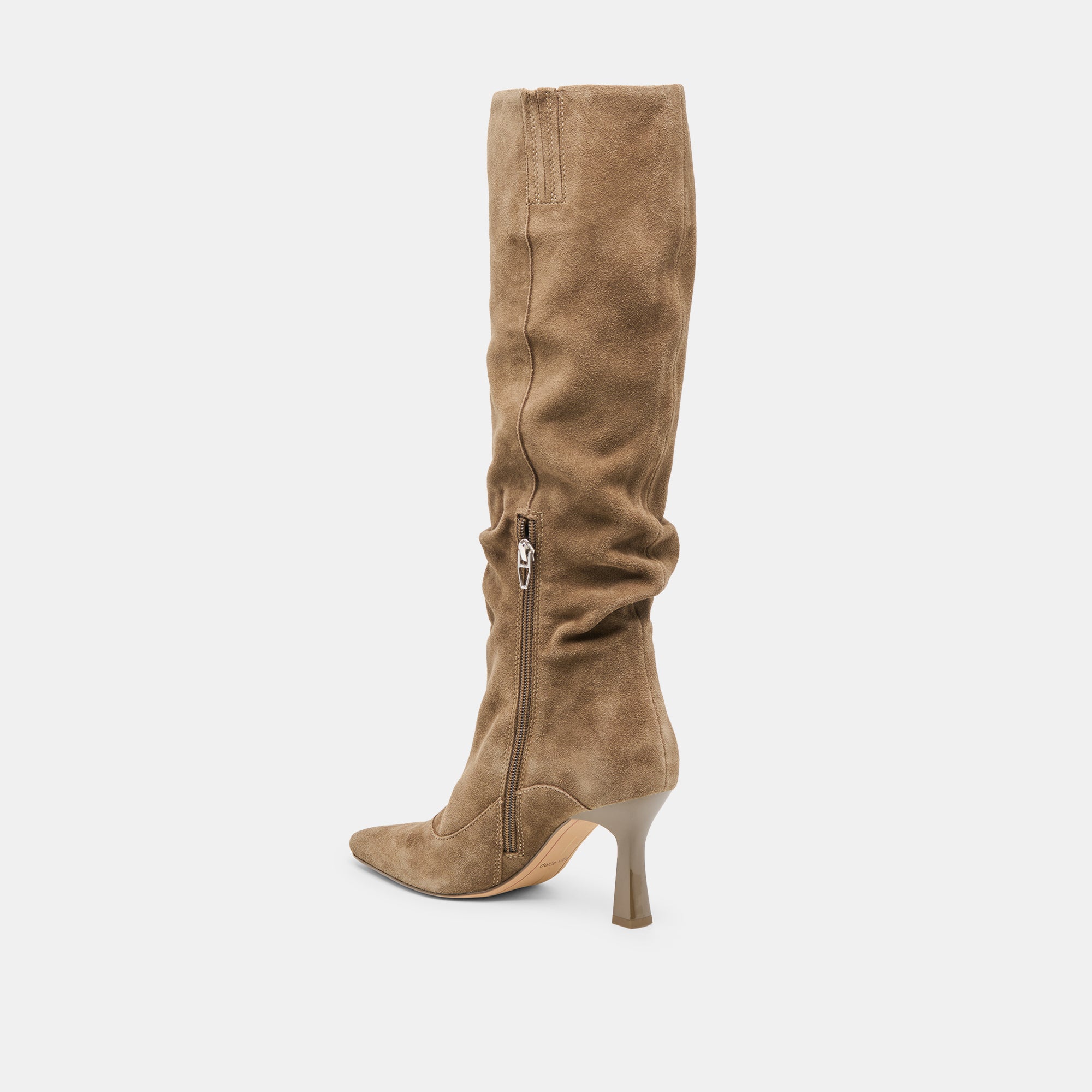 LOUSA WIDE CALF BOOTS OLIVE SUEDE - Image 5