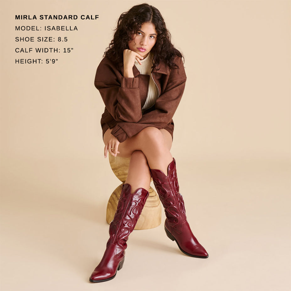MIRLA BOOTS OXBLOOD LEATHER - Image 4
