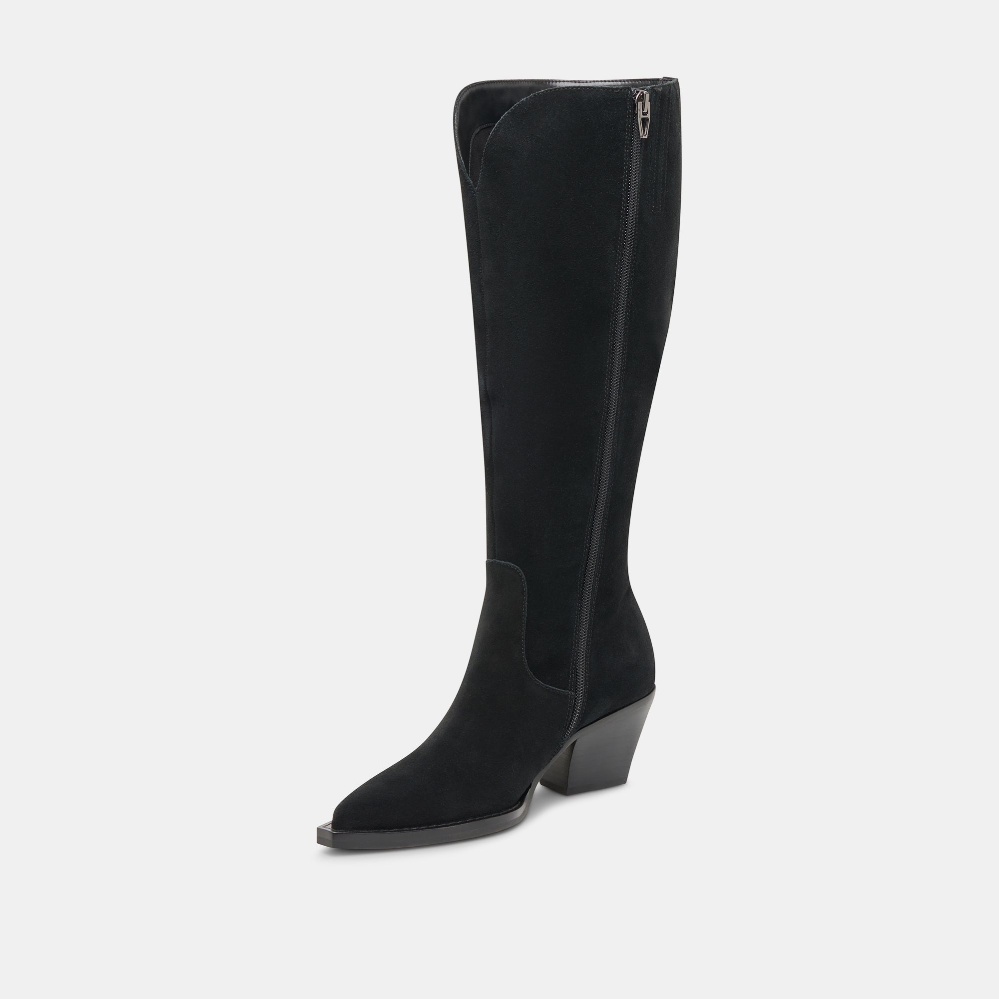 RAJ EXTRA WIDE CALF BOOTS ONYX SUEDE - Image 10