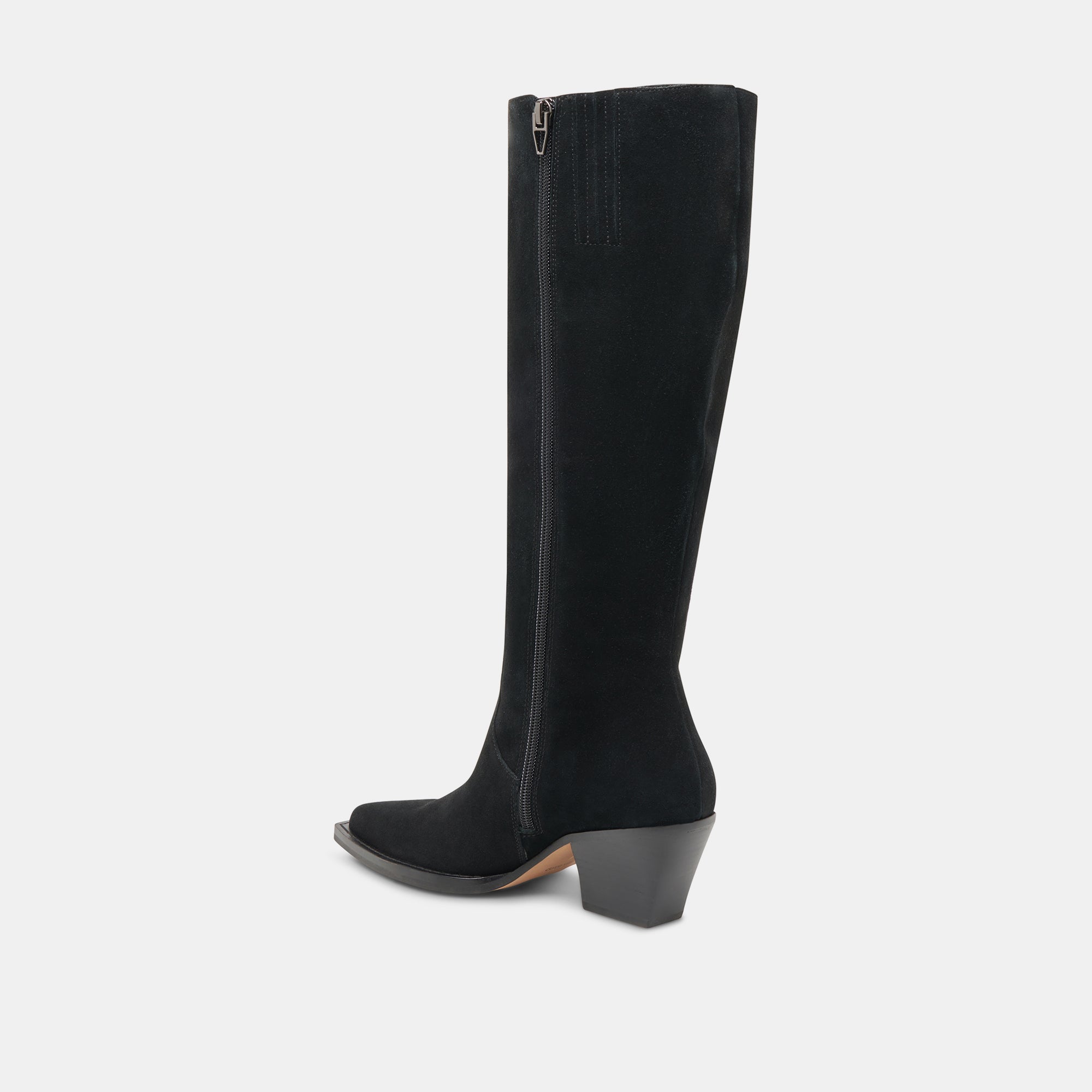 RAJ EXTRA WIDE CALF BOOTS ONYX SUEDE - Image 12