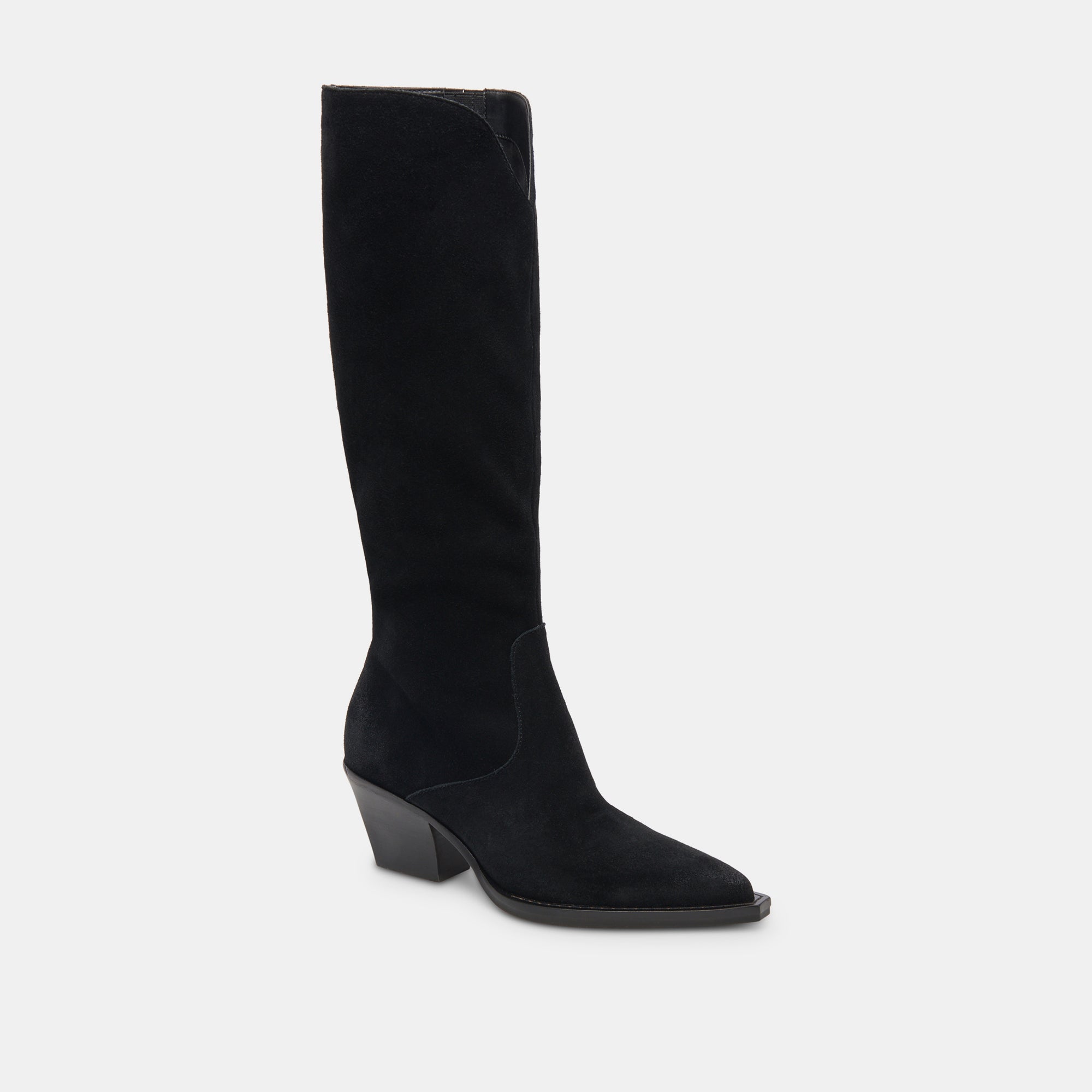 RAJ EXTRA WIDE CALF BOOTS ONYX SUEDE - Image 3