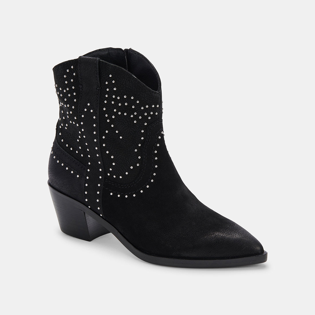 SOLOW STUD BOOTIES BLACK NUBUCK - re:vita - Image 2