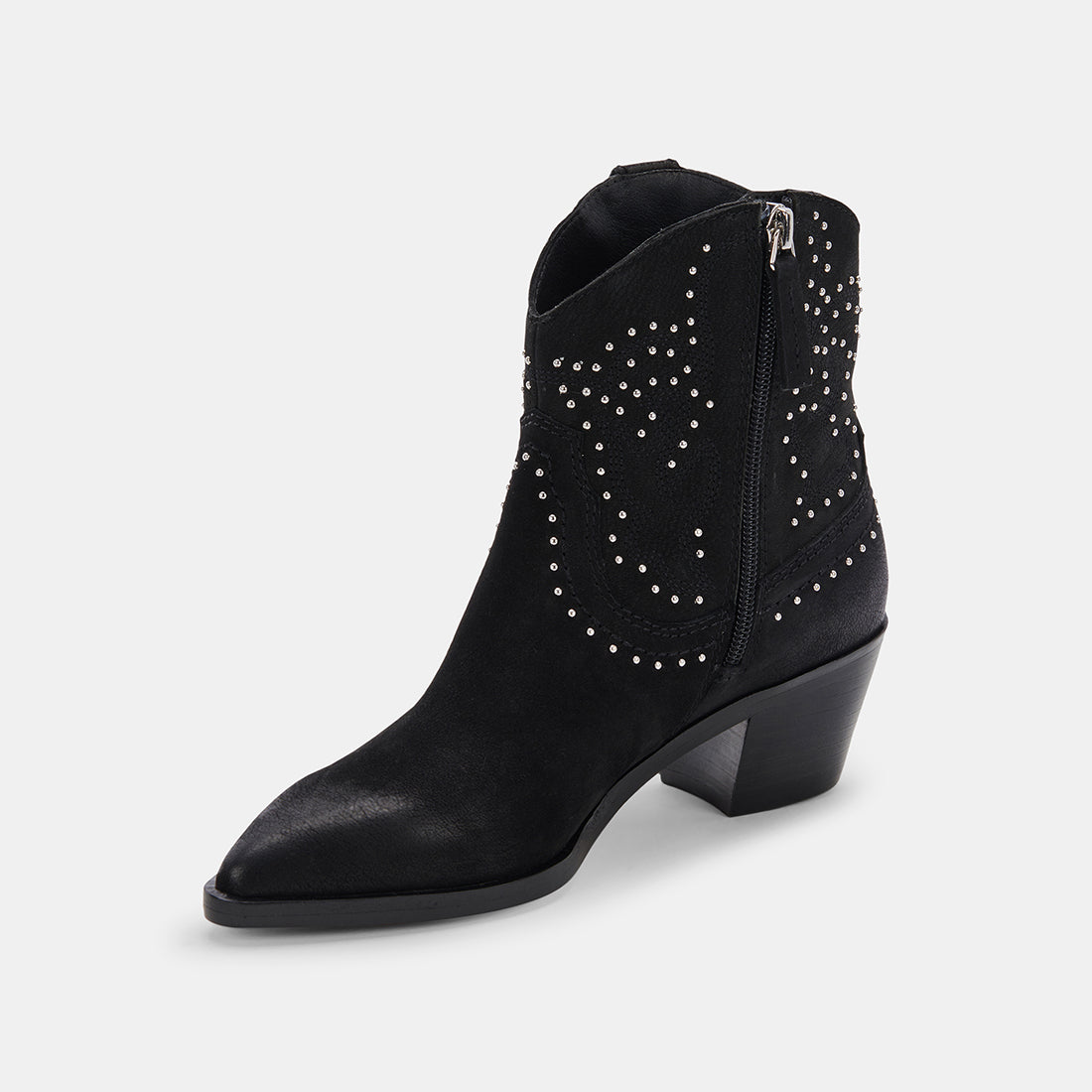 SOLOW STUD BOOTIES BLACK NUBUCK - re:vita - Image 4