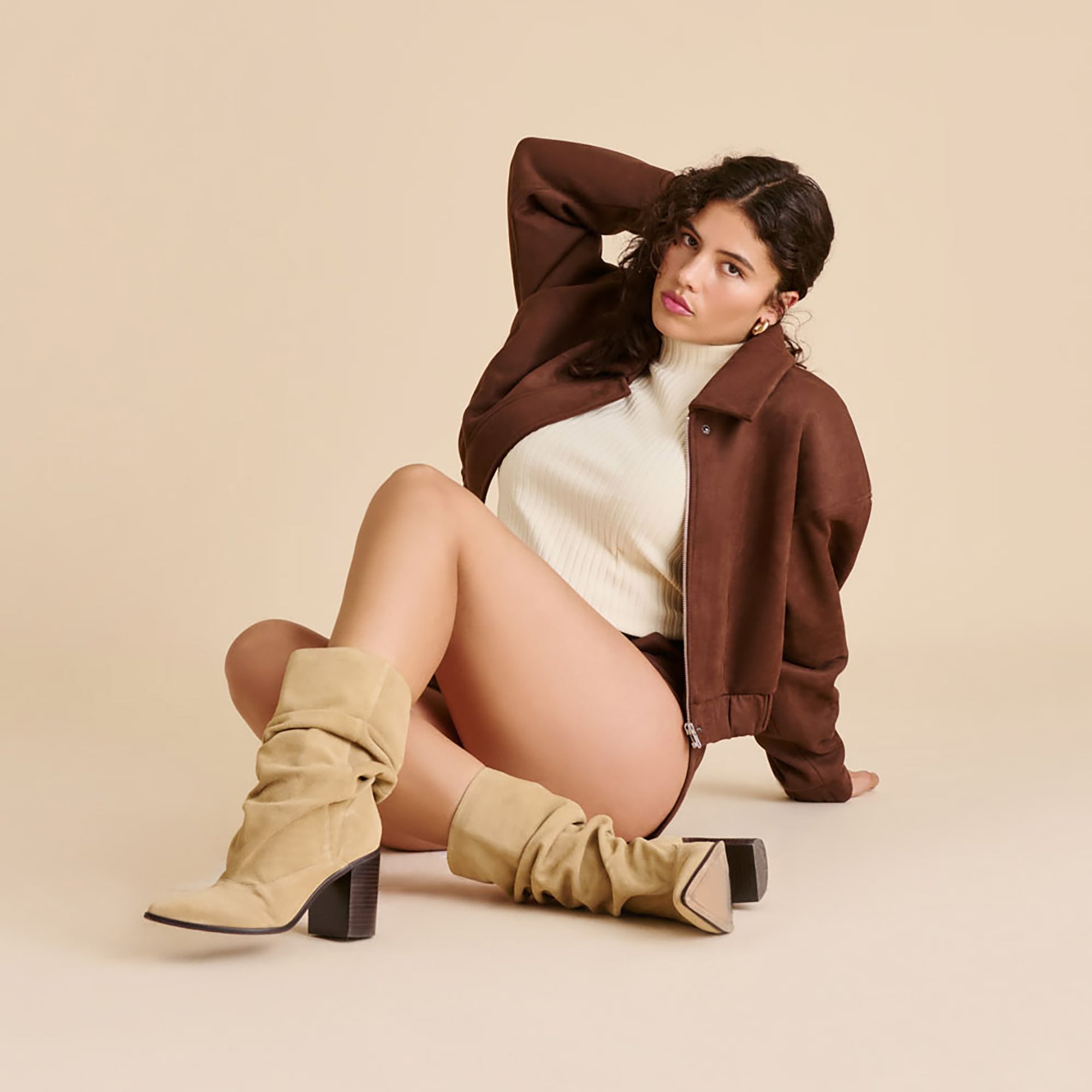 TALINA BOOTS DK TAUPE SUEDE - Image 9