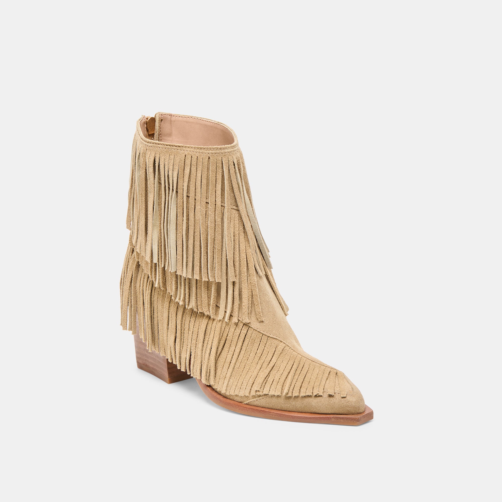 TOREY BOOTIES DK TAUPE SUEDE - Image 3