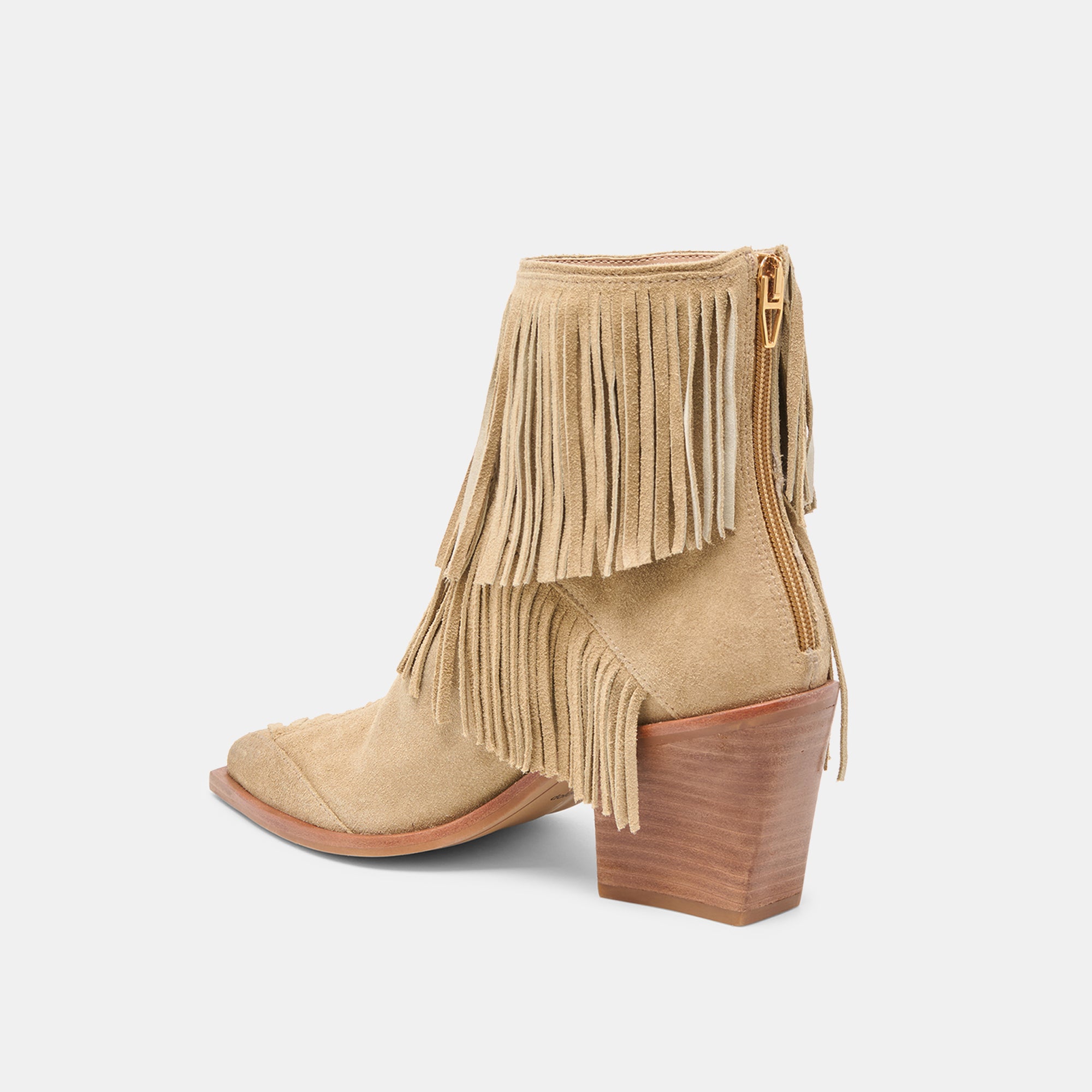 TOREY BOOTIES DK TAUPE SUEDE - Image 7