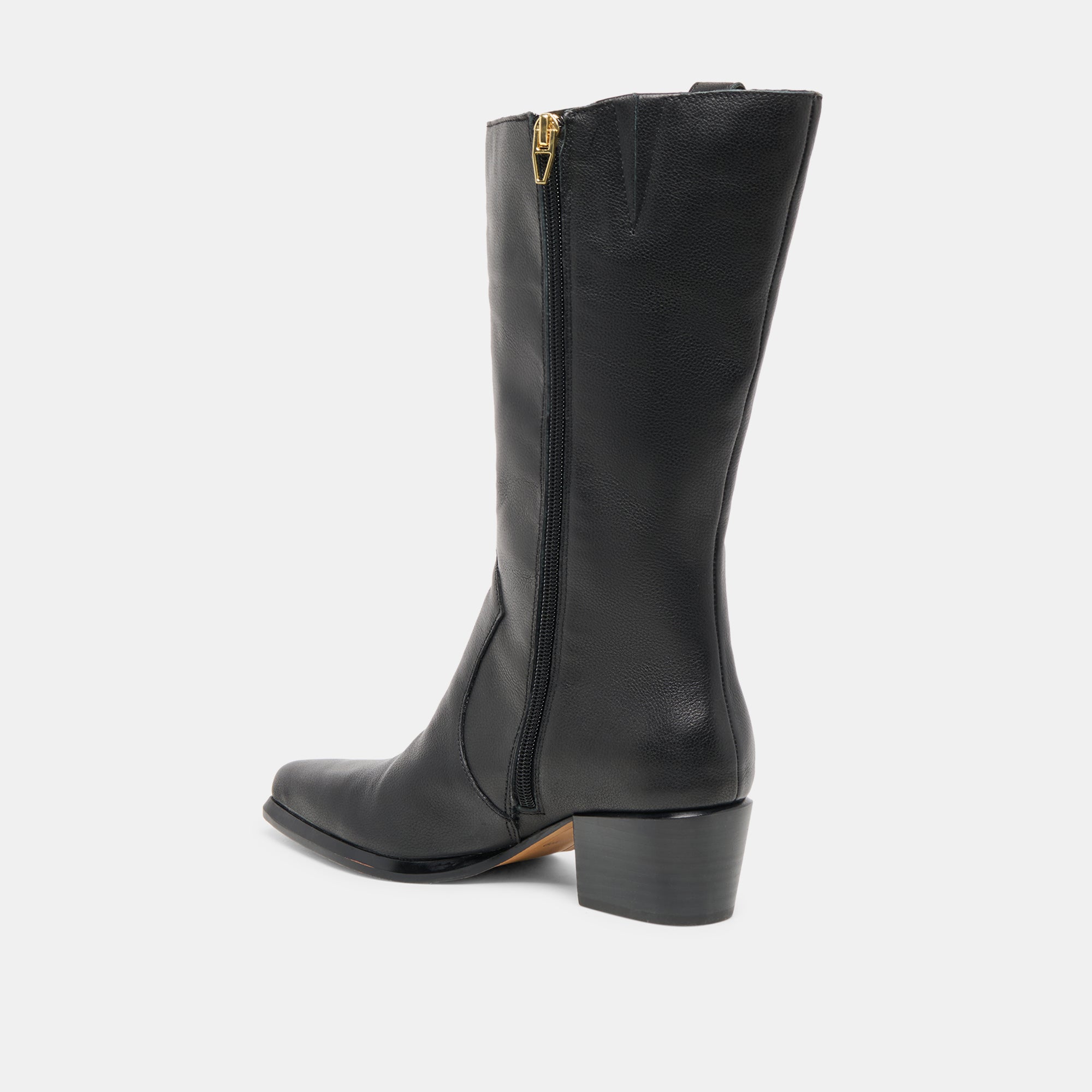 VERN WIDE CALF BOOTS BLACK LEATHER - Image 7