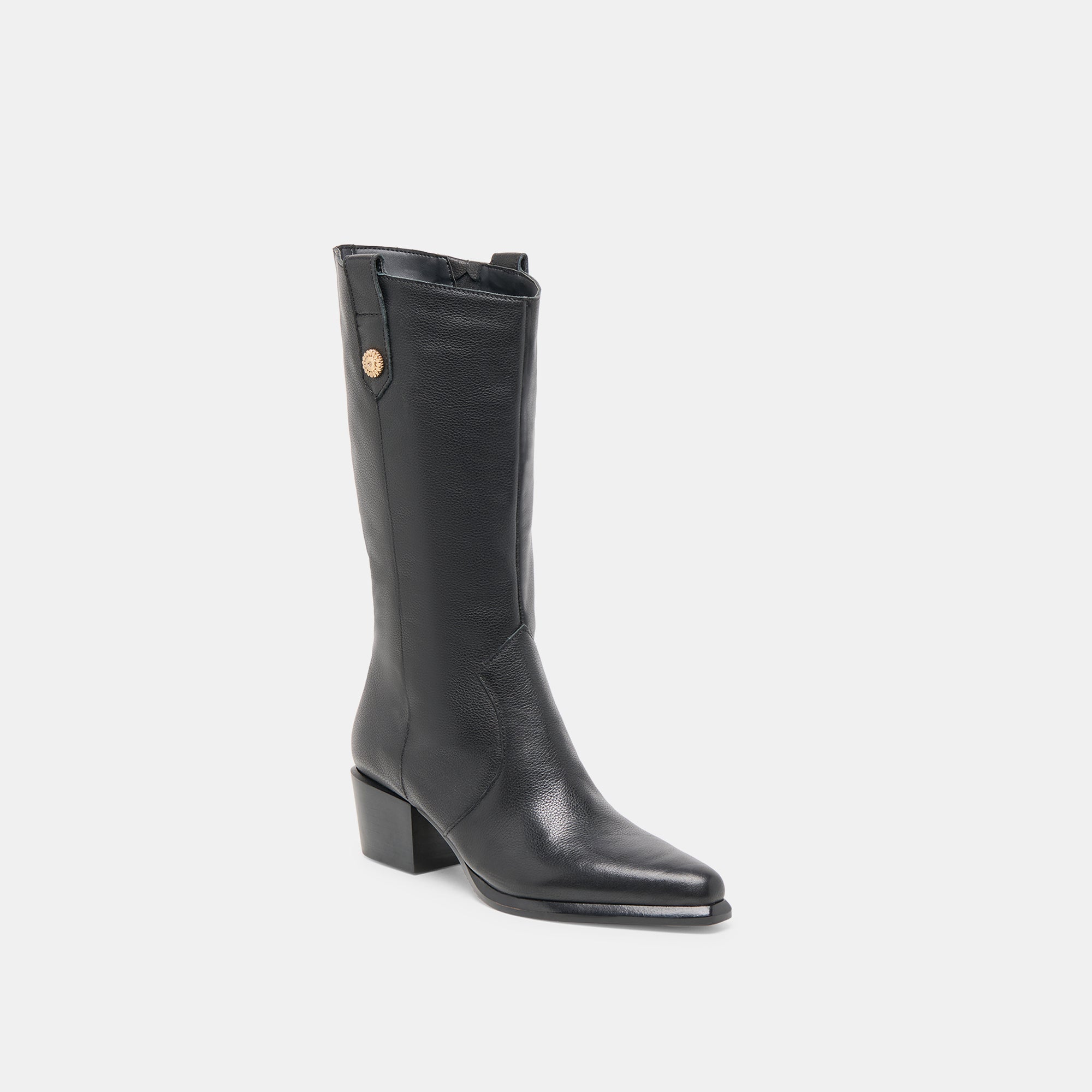 VERN WIDE CALF BOOTS BLACK LEATHER - Image 3
