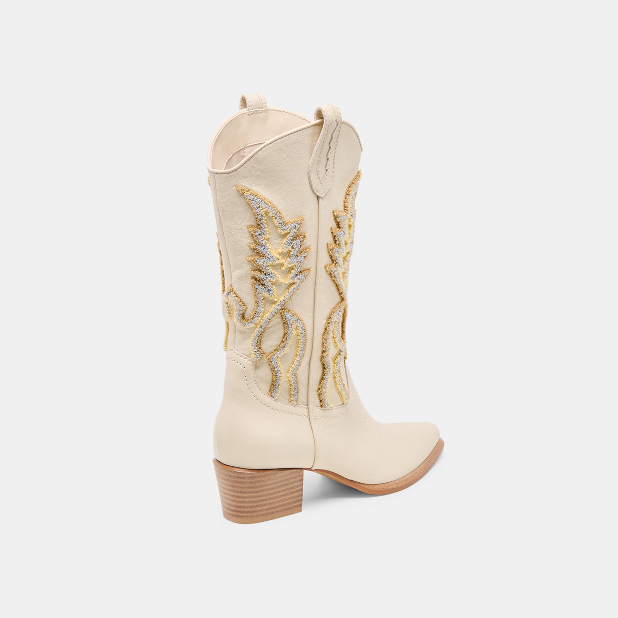 VILA BOOTS IVORY LEATHER - Image 3