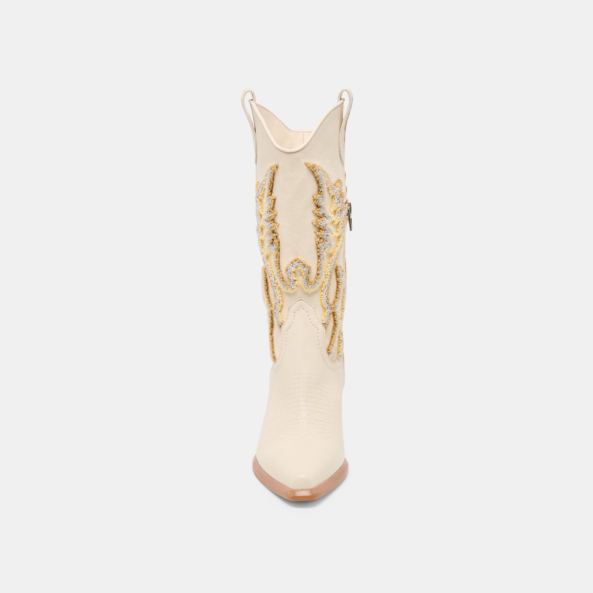 VILA BOOTS IVORY LEATHER - Image 6