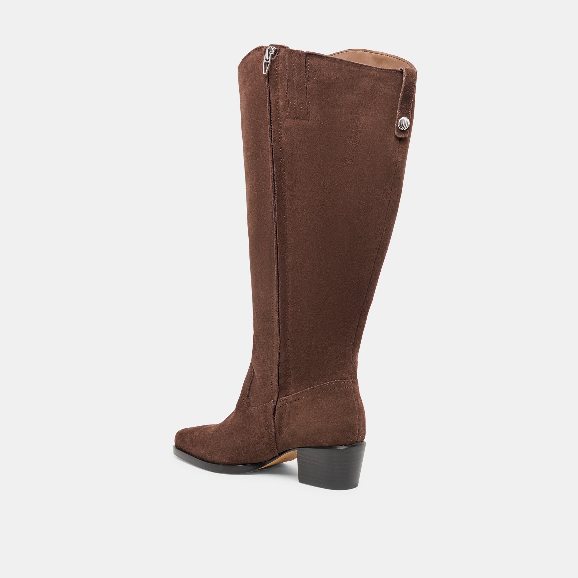 VIRONA H2O EXTRA WIDE CALF BOOTS DK BROWN SUEDE - Image 9