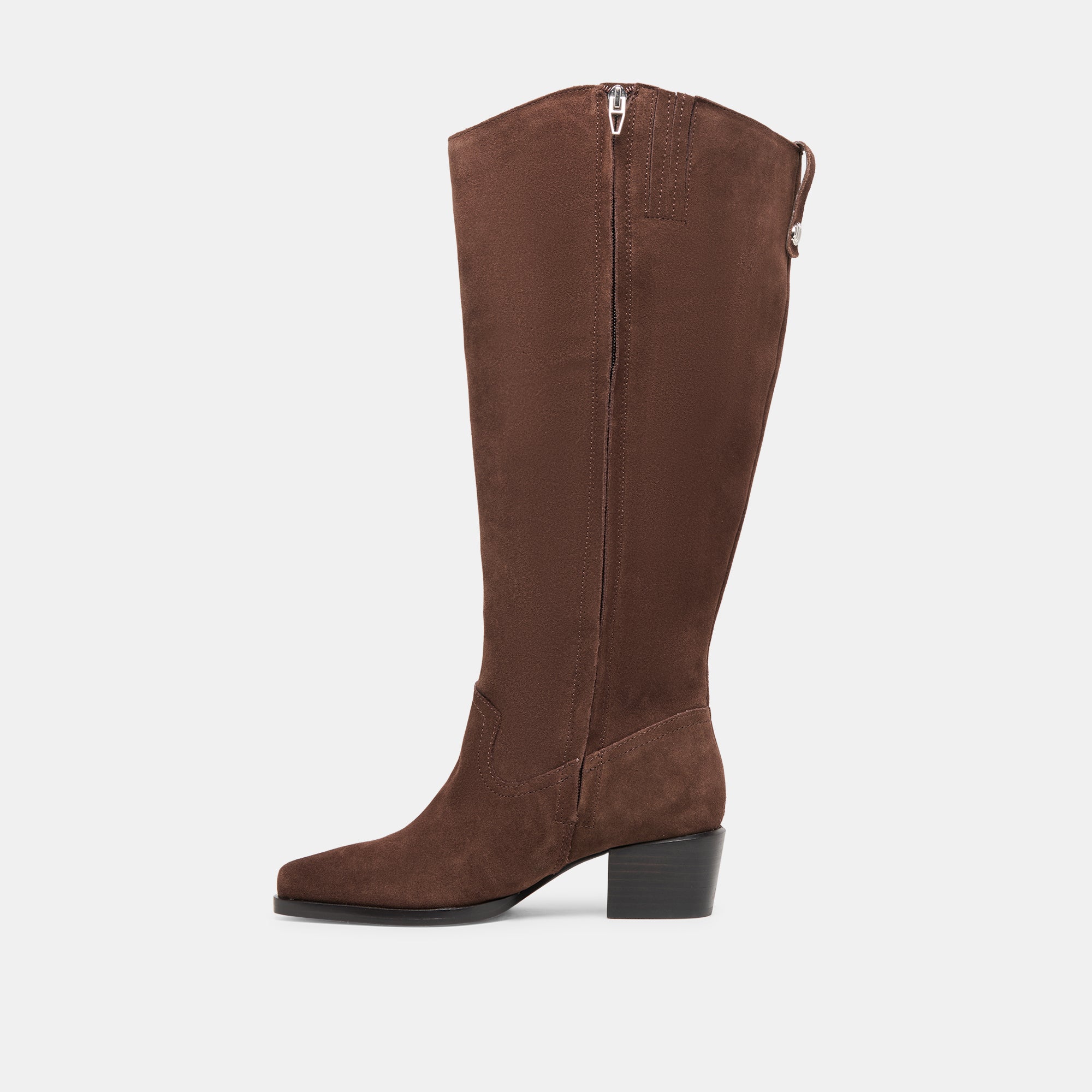 VIRONA H2O EXTRA WIDE CALF BOOTS DK BROWN SUEDE - Image 11