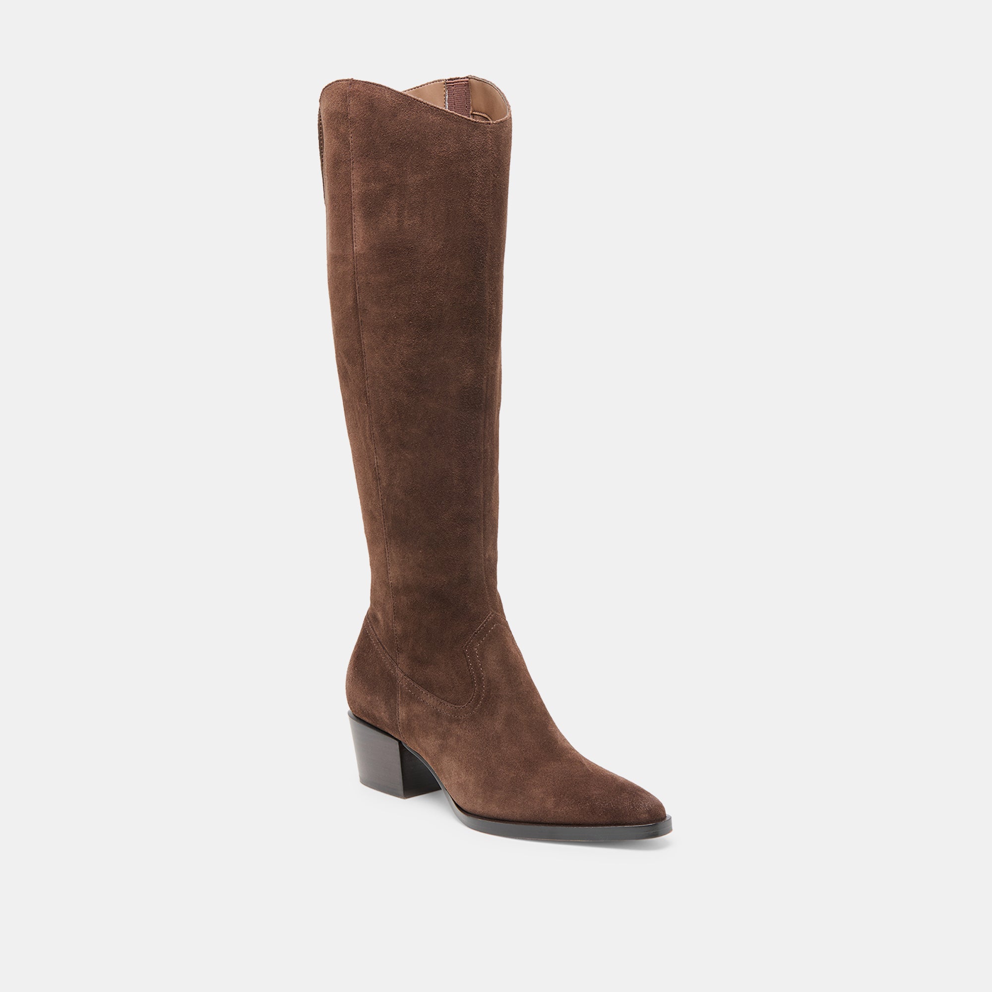 VIRONA H2O EXTRA WIDE CALF BOOTS DK BROWN SUEDE - Image 3