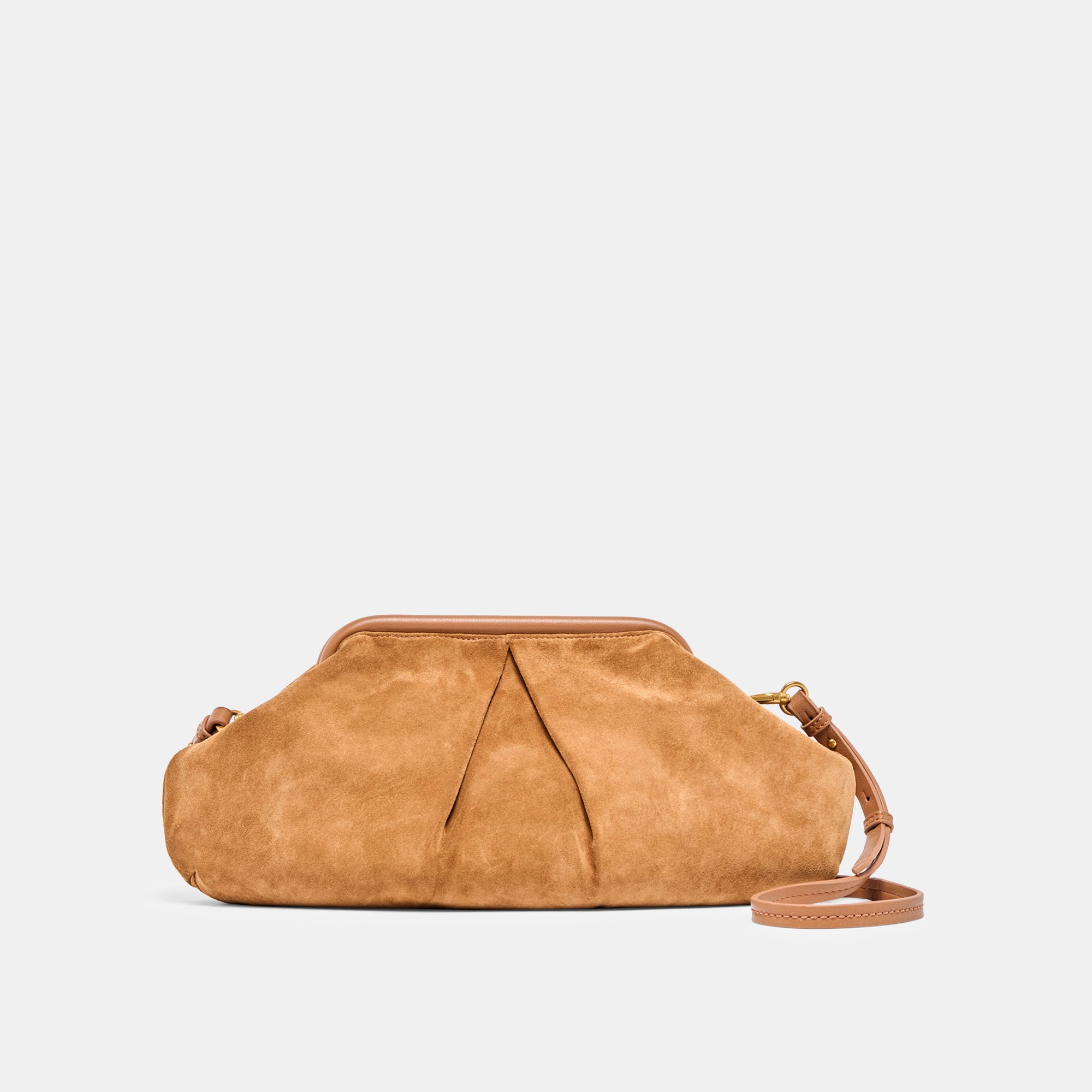SAHARA CLUTCH COGNAC SUEDE - Image 4