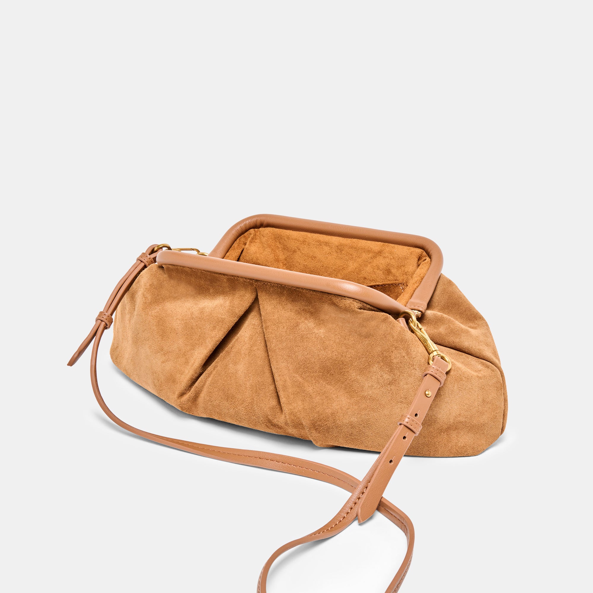 SAHARA CLUTCH COGNAC SUEDE - Image 6