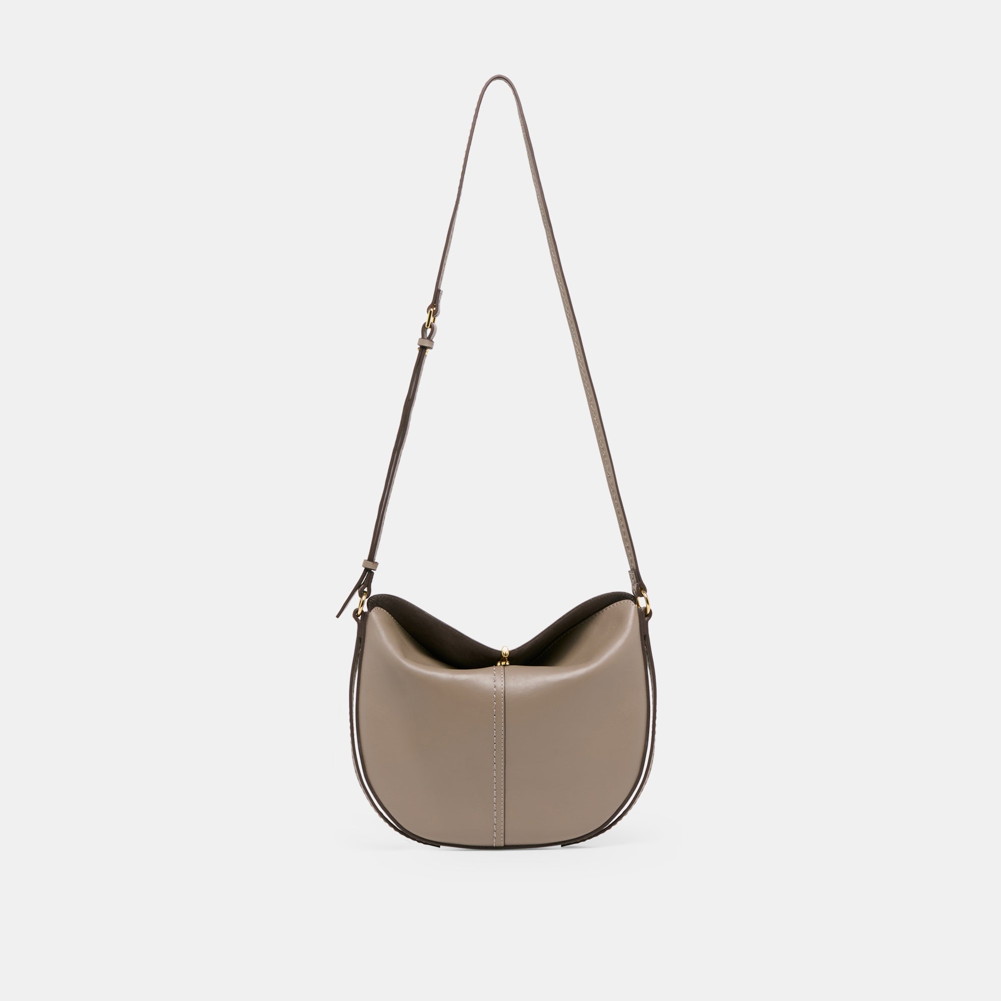 BURANO CROSSBODY GREY LEATHER - Image 5