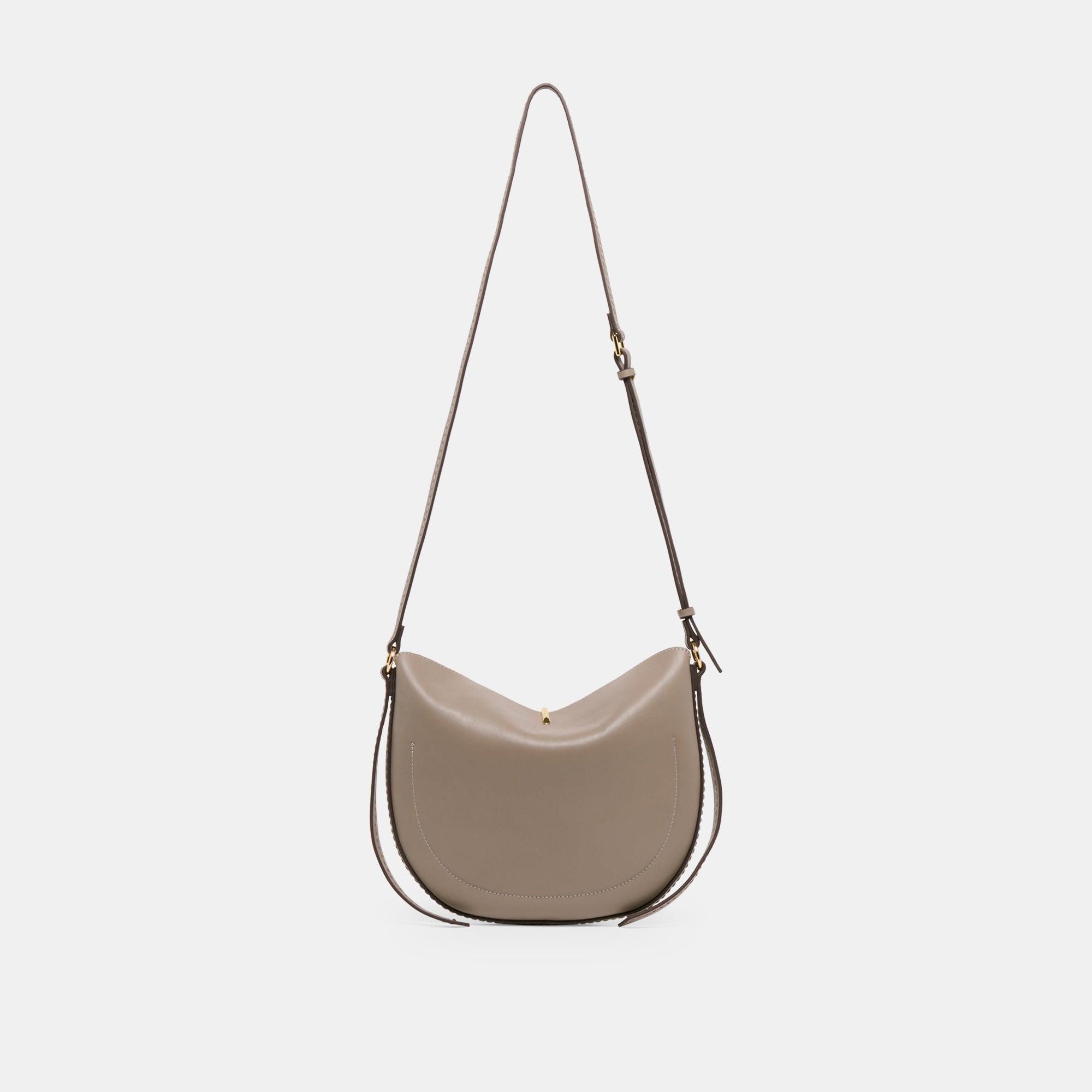 BURANO CROSSBODY GREY LEATHER