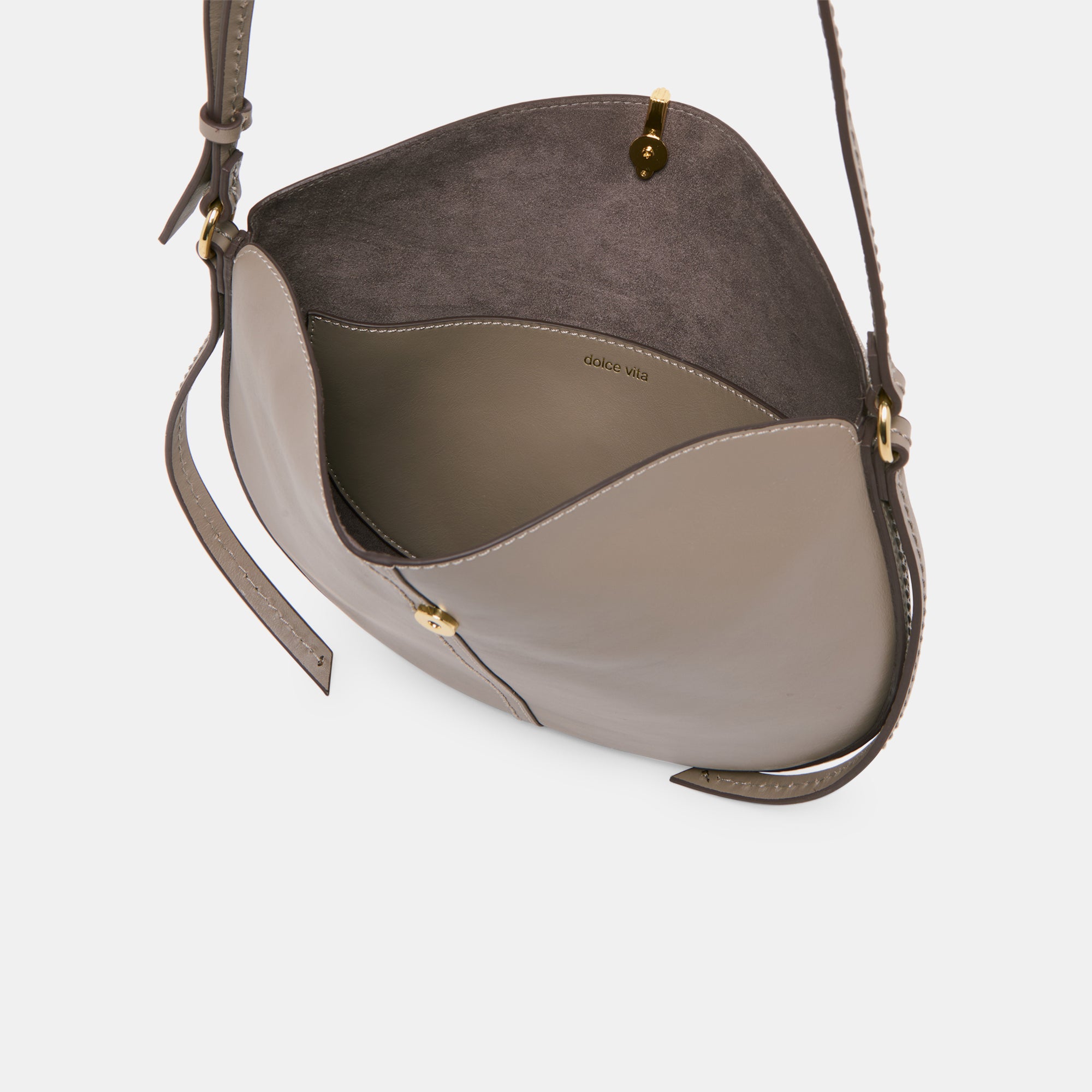 BURANO CROSSBODY GREY LEATHER - Image 10
