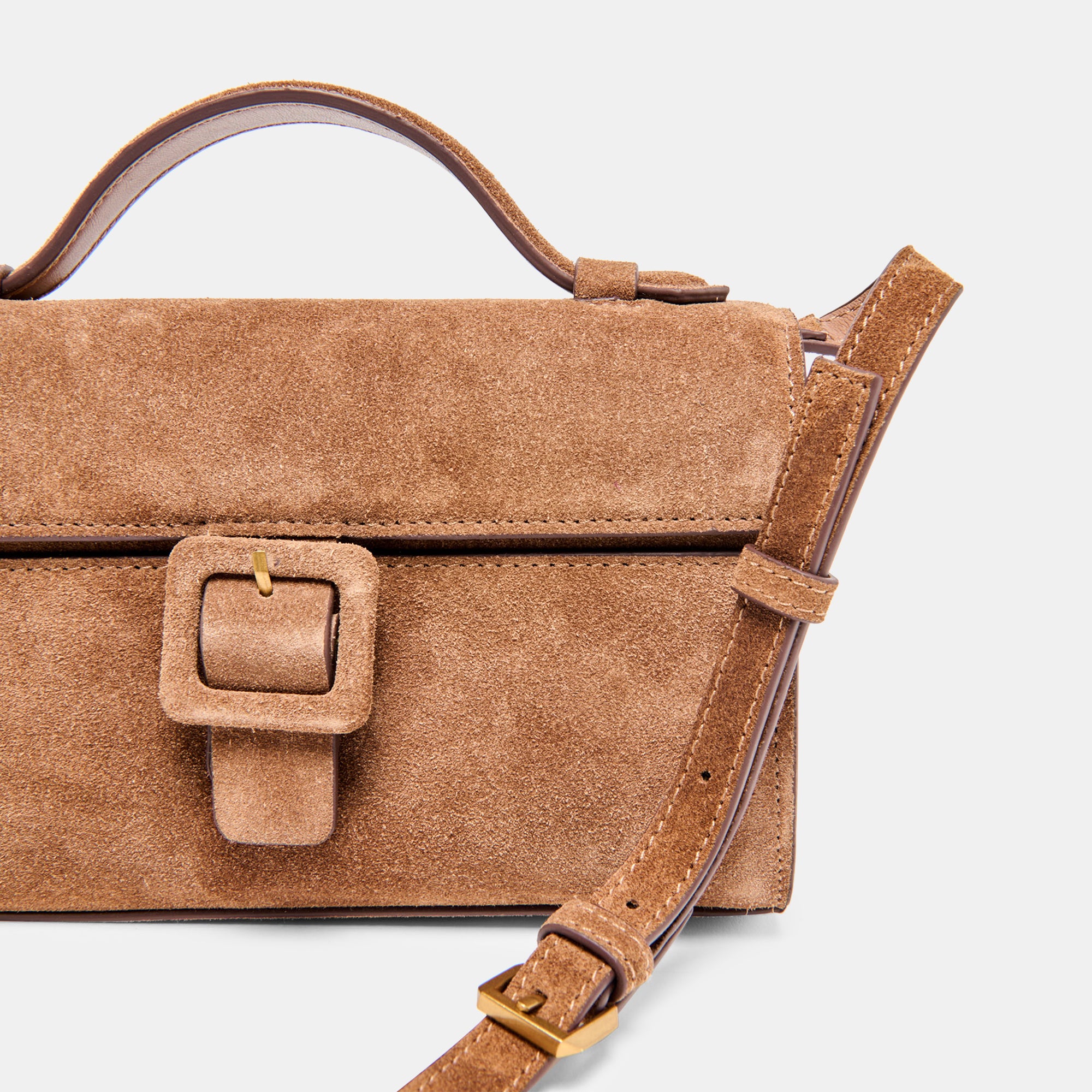 CHRIS CROSSBODY CAMEL SUEDE - Image 3
