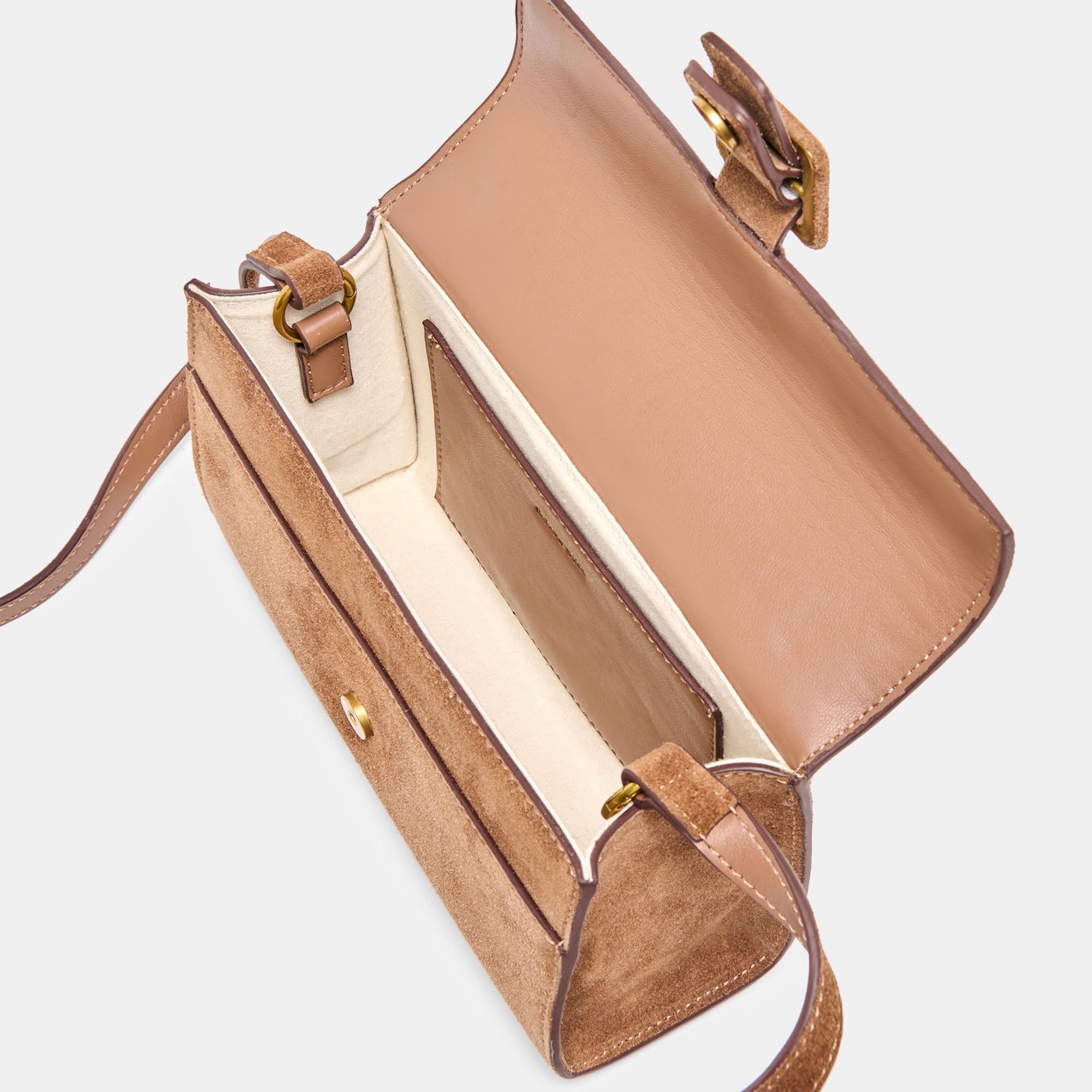 CHRIS CROSSBODY CAMEL SUEDE - Image 4