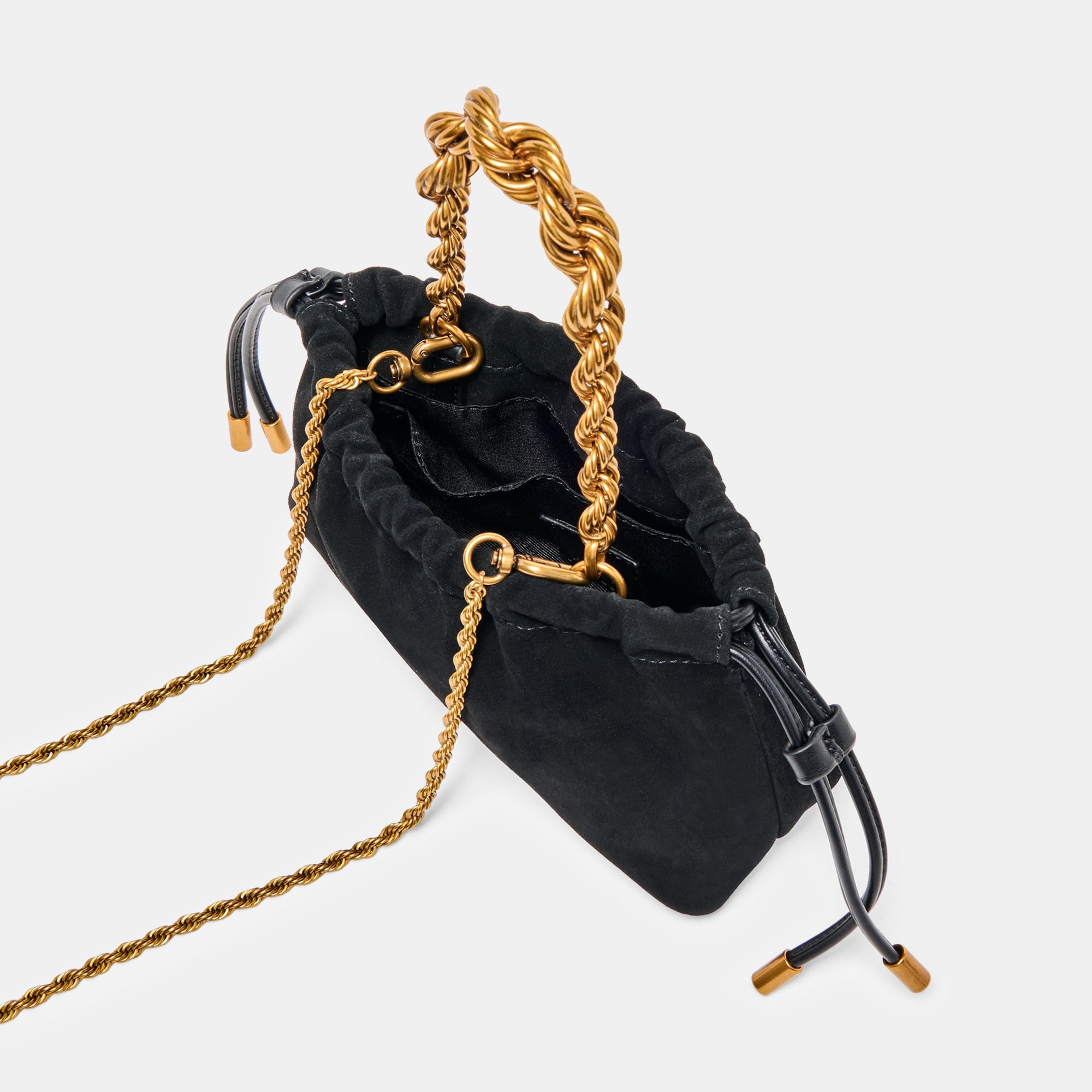 CLEO CROSSBODY BLACK SUEDE - Image 3