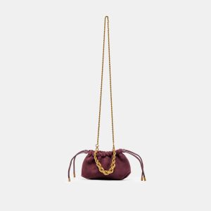 CLEO CROSSBODY BURGUNDY SUEDE