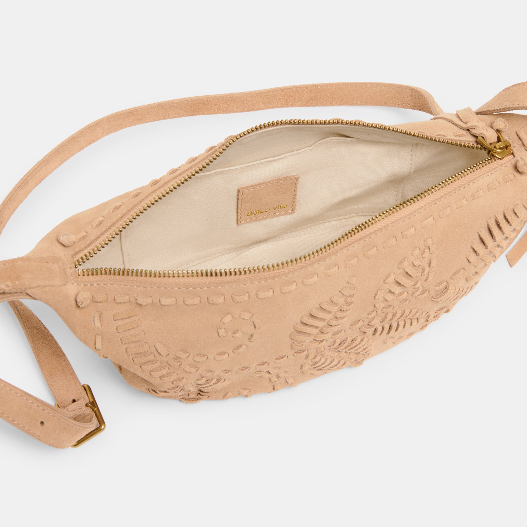 LIPARI CROSSBODY BEIGE SUEDE - Image 7