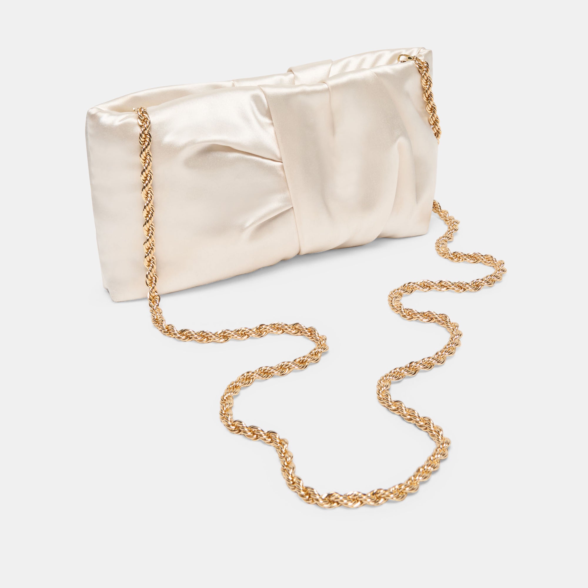 ROZEY CLUTCH WHITE SATIN - Image 6