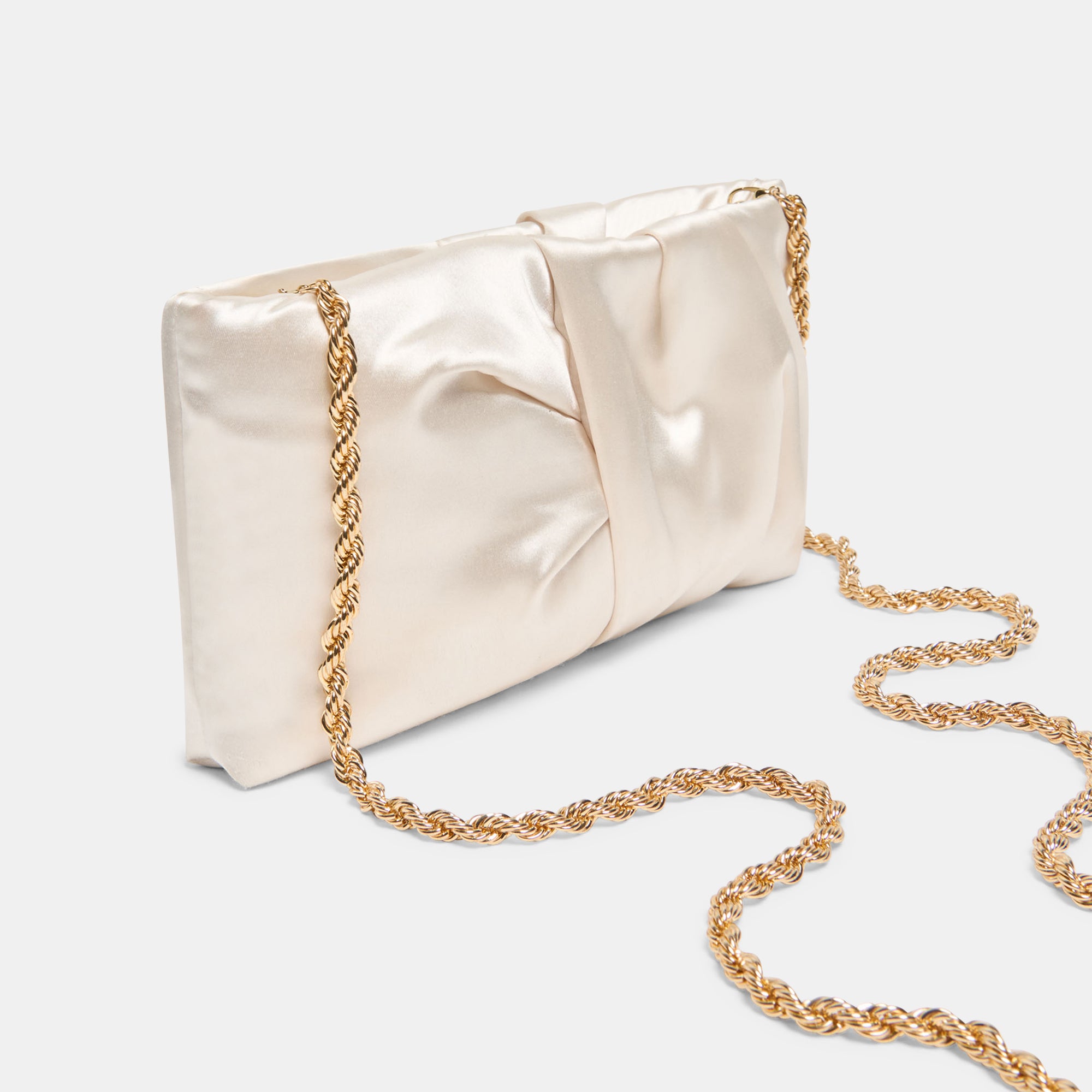 ROZEY CLUTCH WHITE SATIN - Image 2
