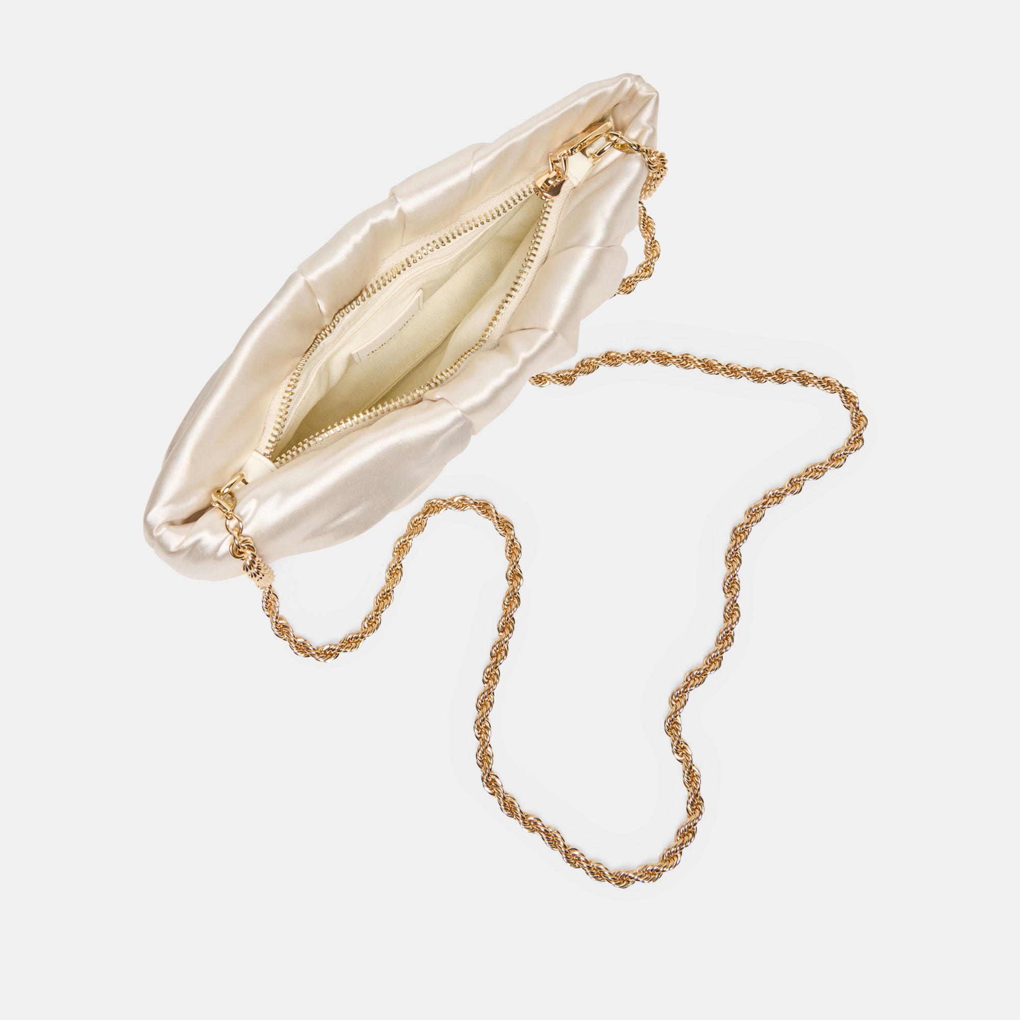 ROZEY CLUTCH WHITE SATIN - Image 4