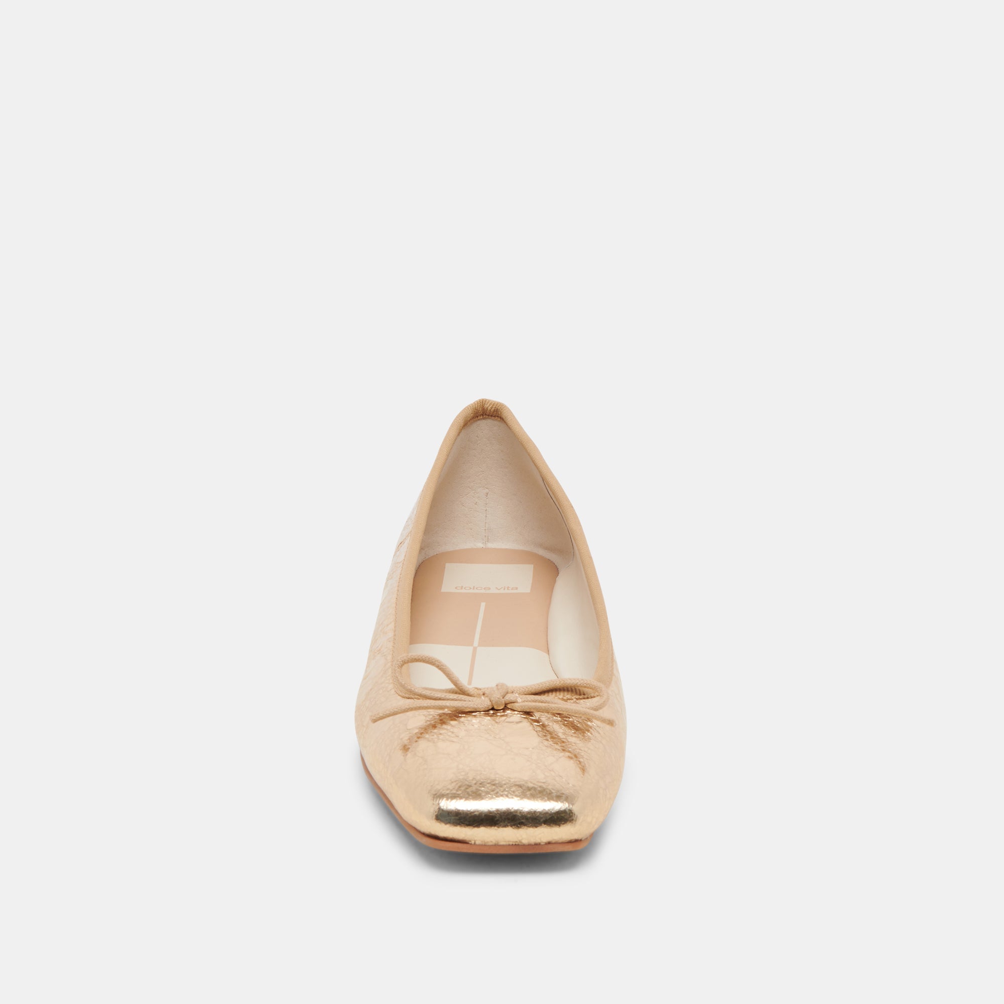 ANISA BALLET FLATS GOLD DISTRESSED LEATHER - re:vita - Image 7