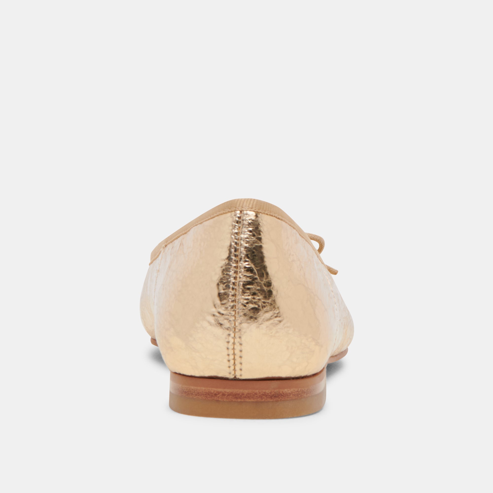 ANISA BALLET FLATS GOLD DISTRESSED LEATHER - re:vita - Image 8