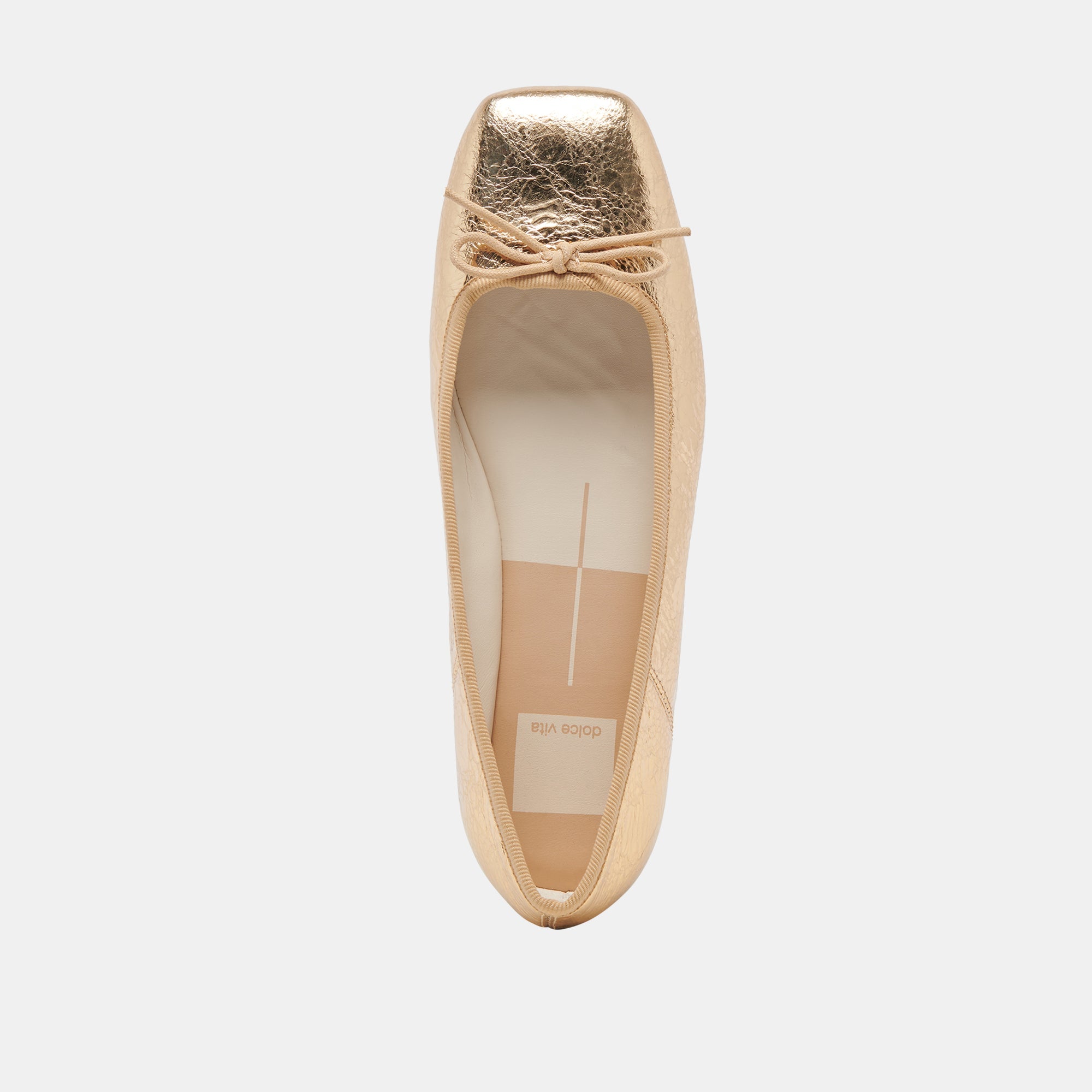 ANISA BALLET FLATS GOLD DISTRESSED LEATHER - re:vita - Image 9