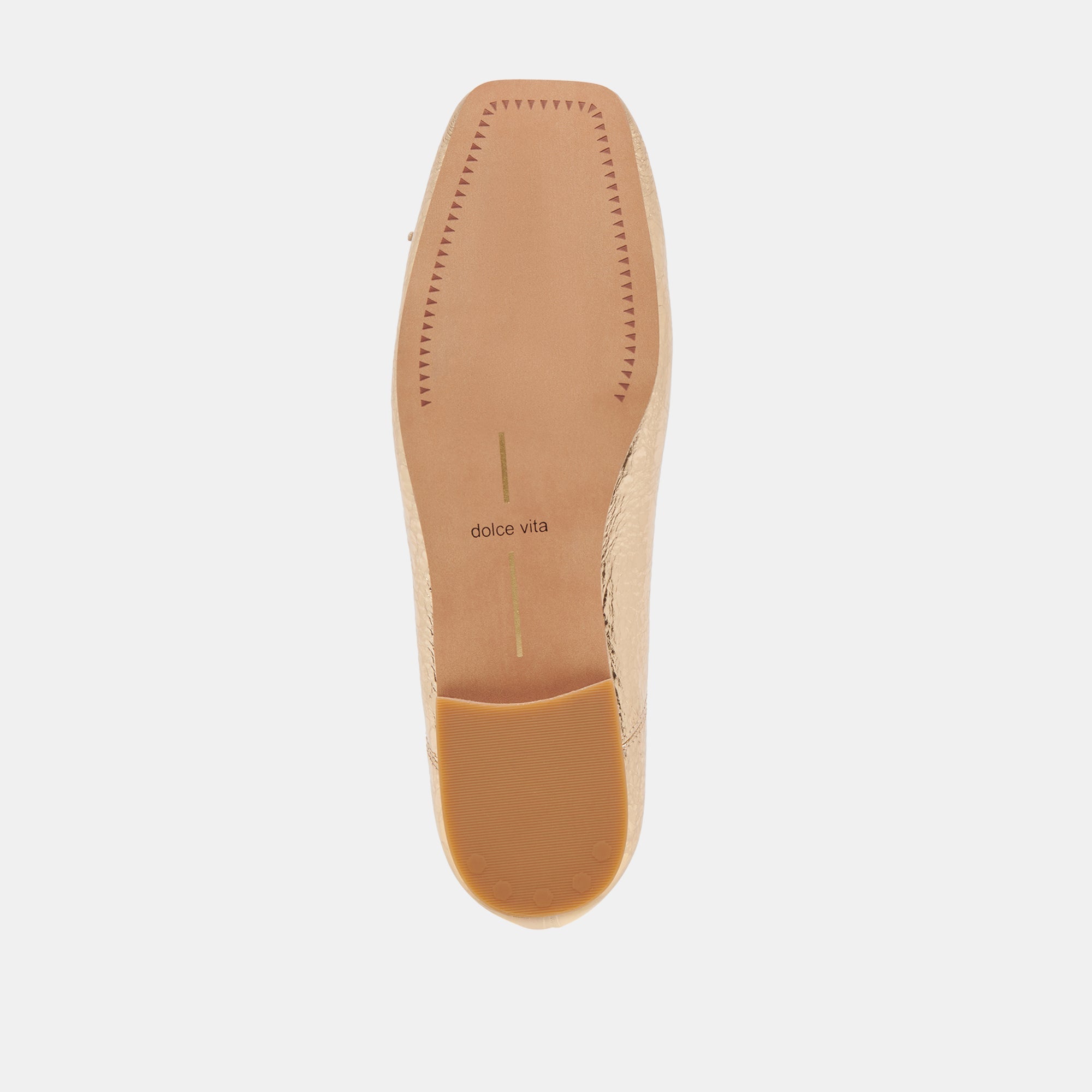 ANISA BALLET FLATS GOLD DISTRESSED LEATHER - re:vita - Image 10